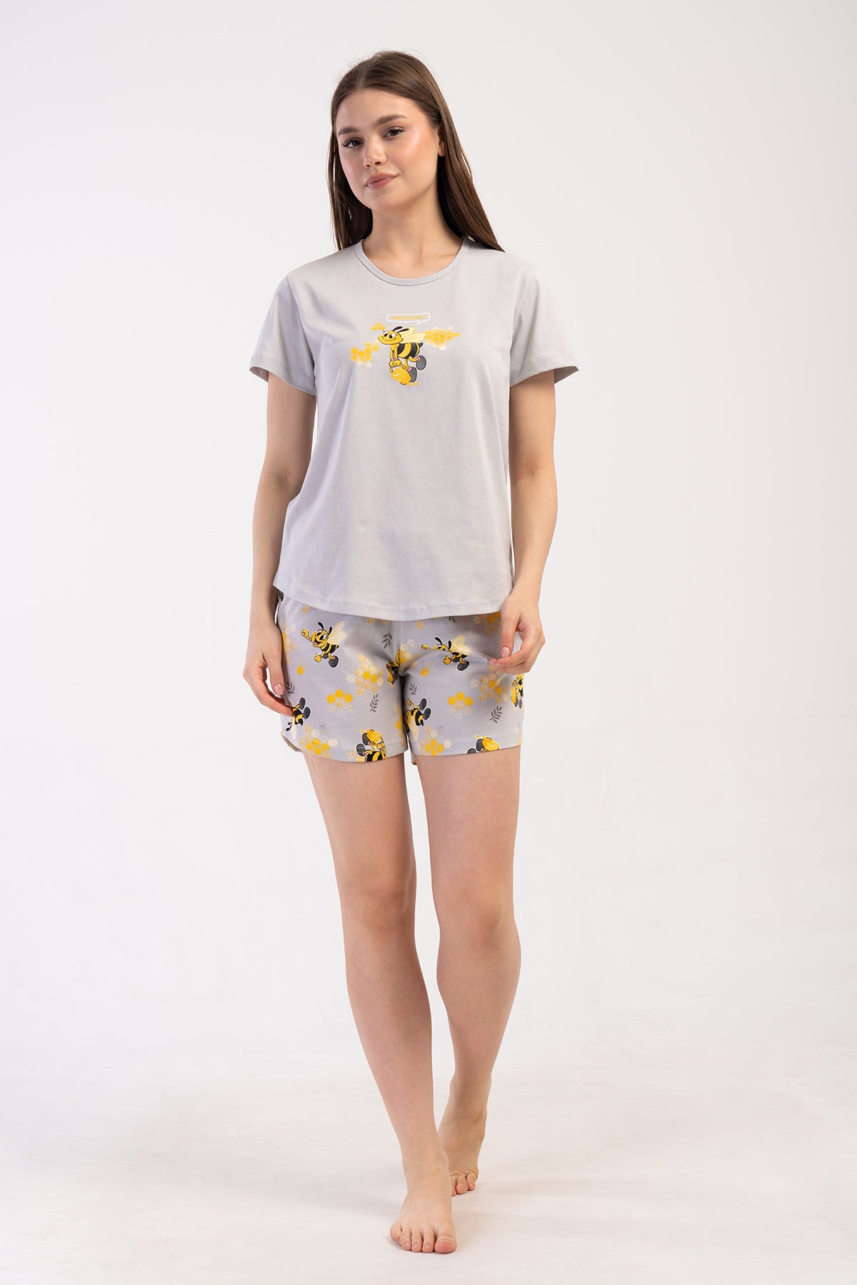 KADIN P.SUPREM O YAKA KISA KOL ETEGI OVAL SORT TAKIM