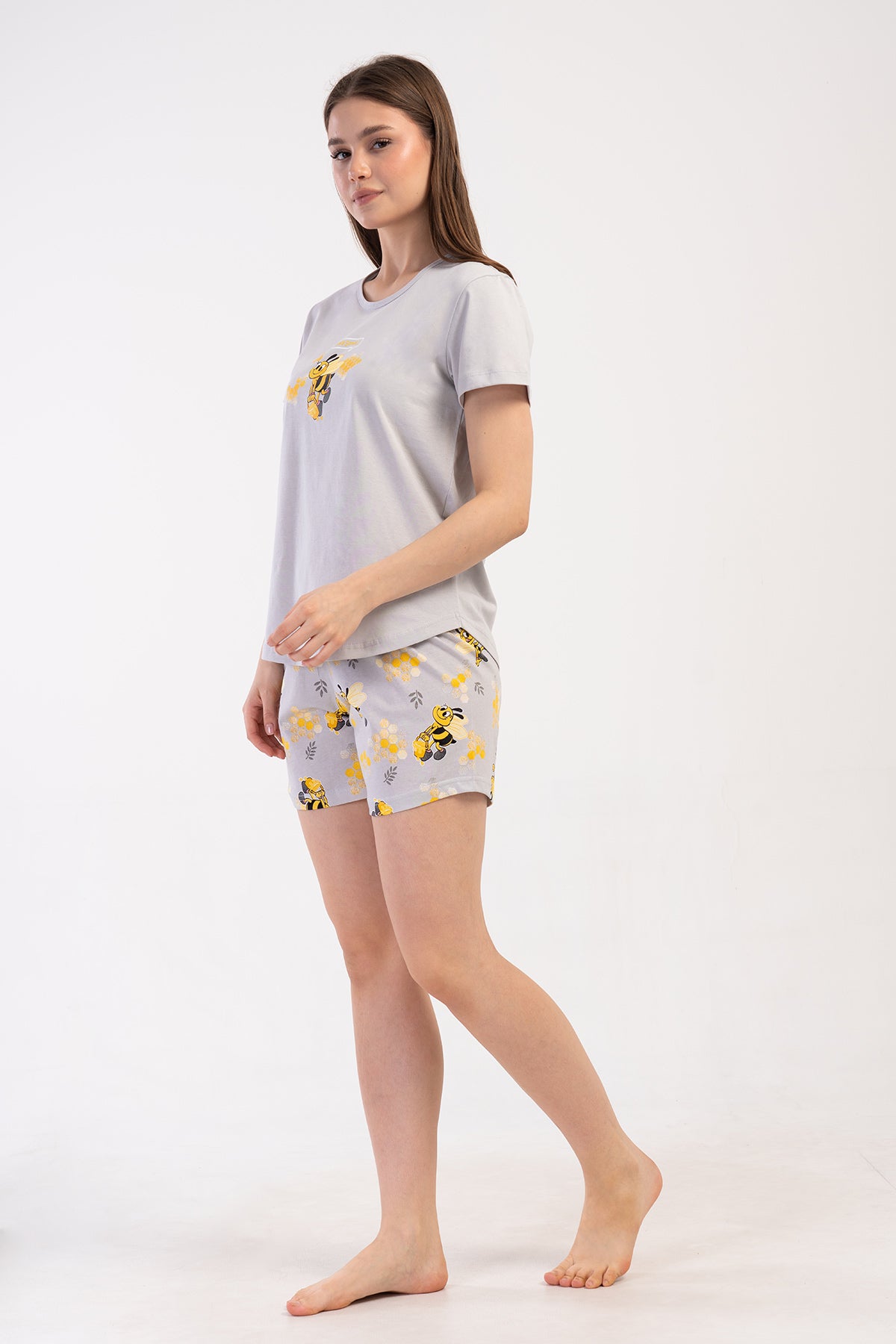 KADIN P.SUPREM O YAKA KISA KOL ETEGI OVAL SORT TAKIM