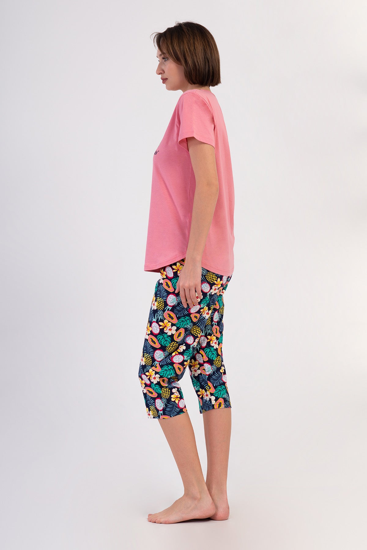 Woman Supreme Big Size Sola Capri Set