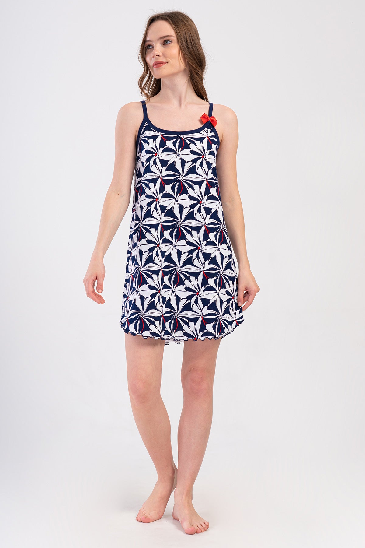 KADIN P.SUPREM IP ASKILI FIYONKLU BIBILALI ETEGI OVAL TUNIK