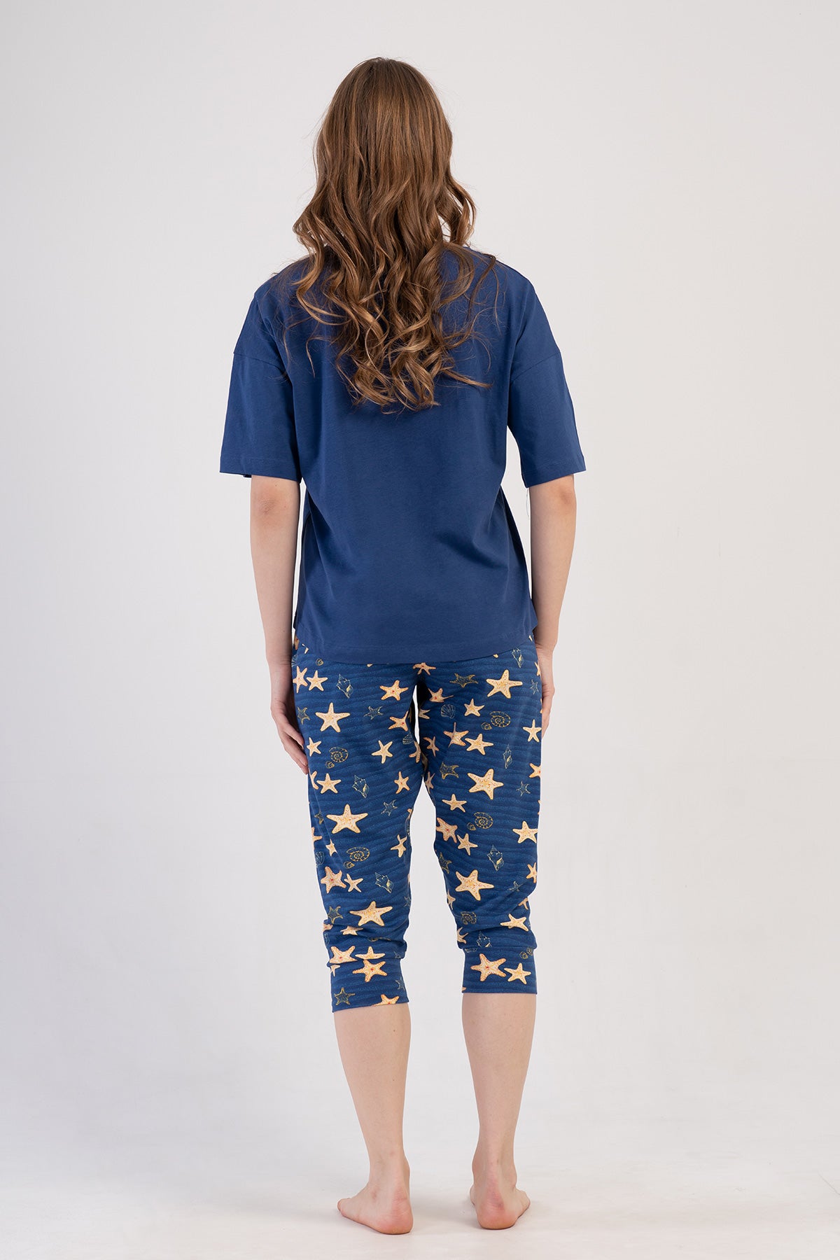 Woman Lycra Supreme Big Size Sarra Capri Set