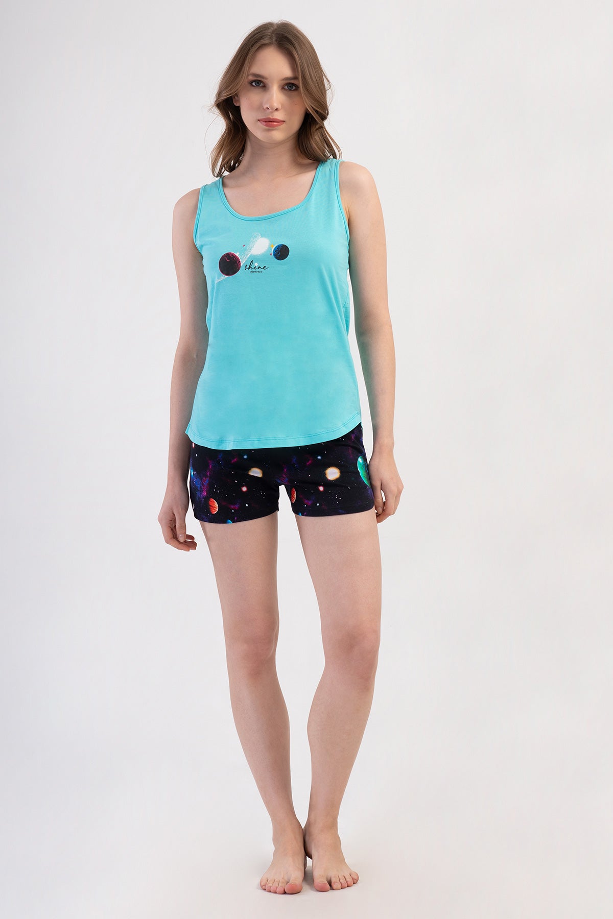 Woman Lycra Supreme Galaxy Short Set