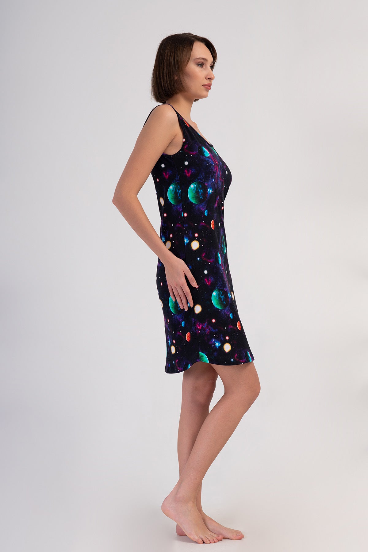 KADIN LYC SUPREM O YAKA GENIS ASKILI ETEGI OVAL TUNIK