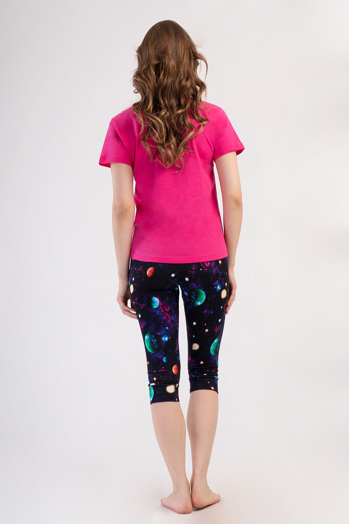 KADIN LYC SUPREM O YAKA REGLAN KISA KOL ETEGI OVAL MANSETLI KAPRI TAKIM