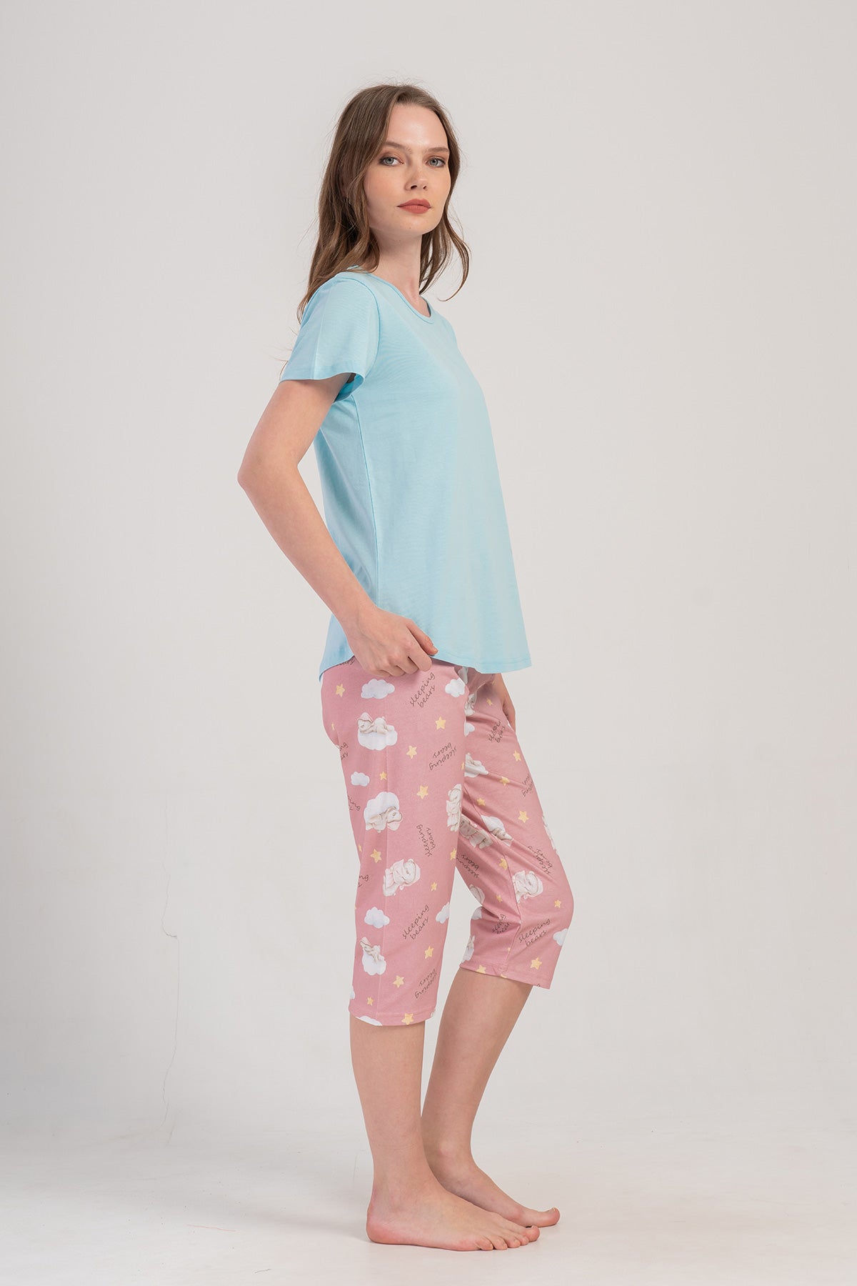 Woman Supreme Melon Capri Set