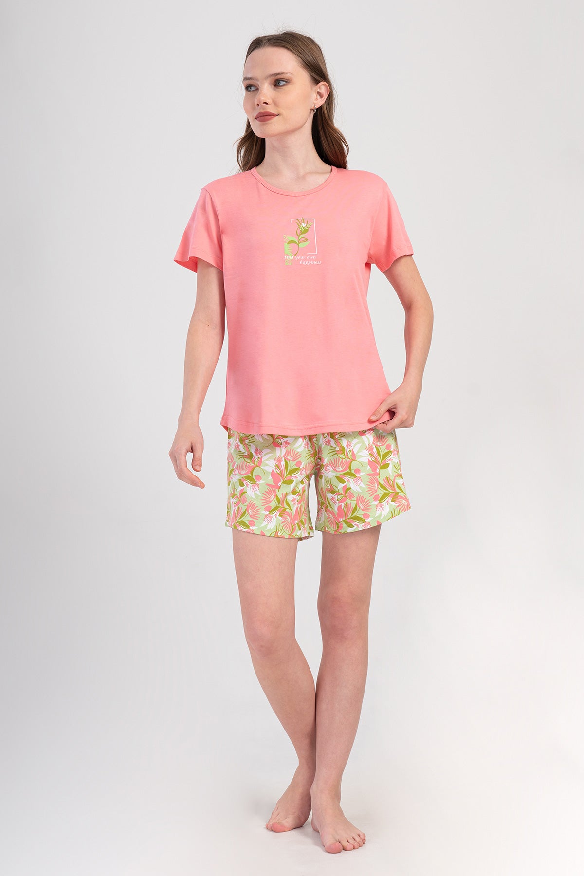 Woman Supreme Lase Short Sleeve Short Set