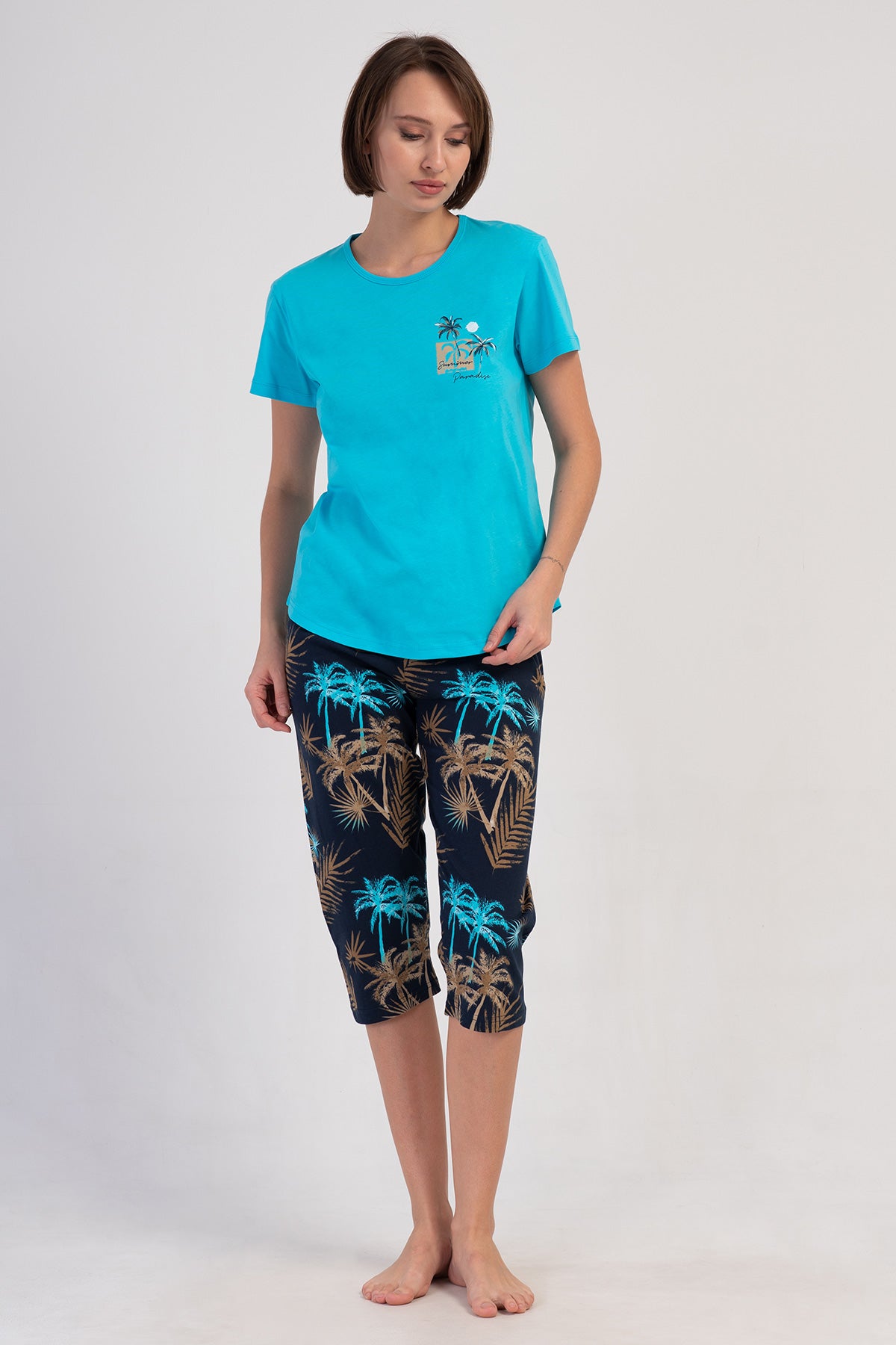 KADIN P.SUPREM O YAKA KISA KOL ETEGI OVAL KAPRI TAKIM