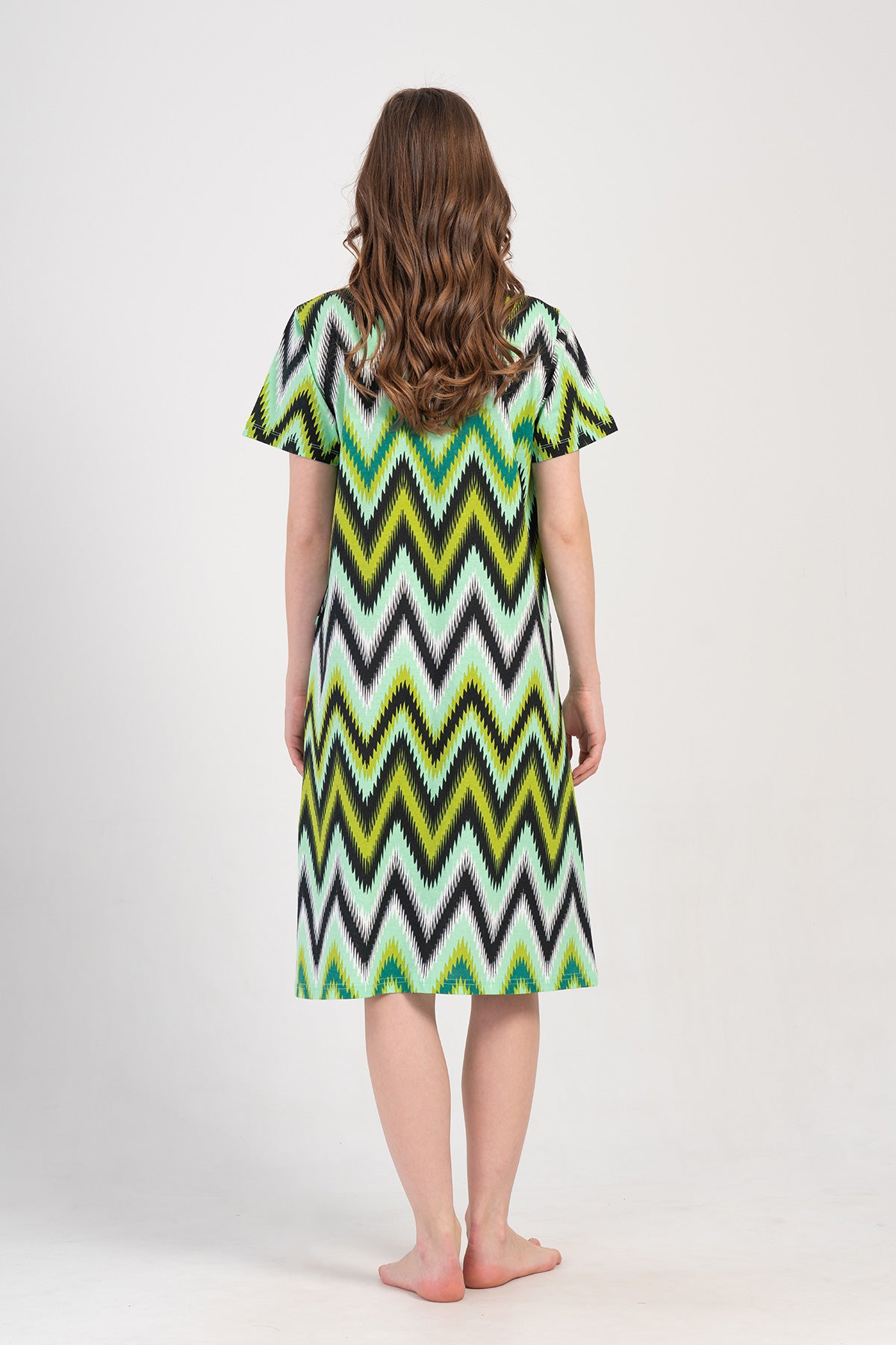 KADIN P.SUPREM KISA KOL FERMUARLI CEPLI EV ELBISESI