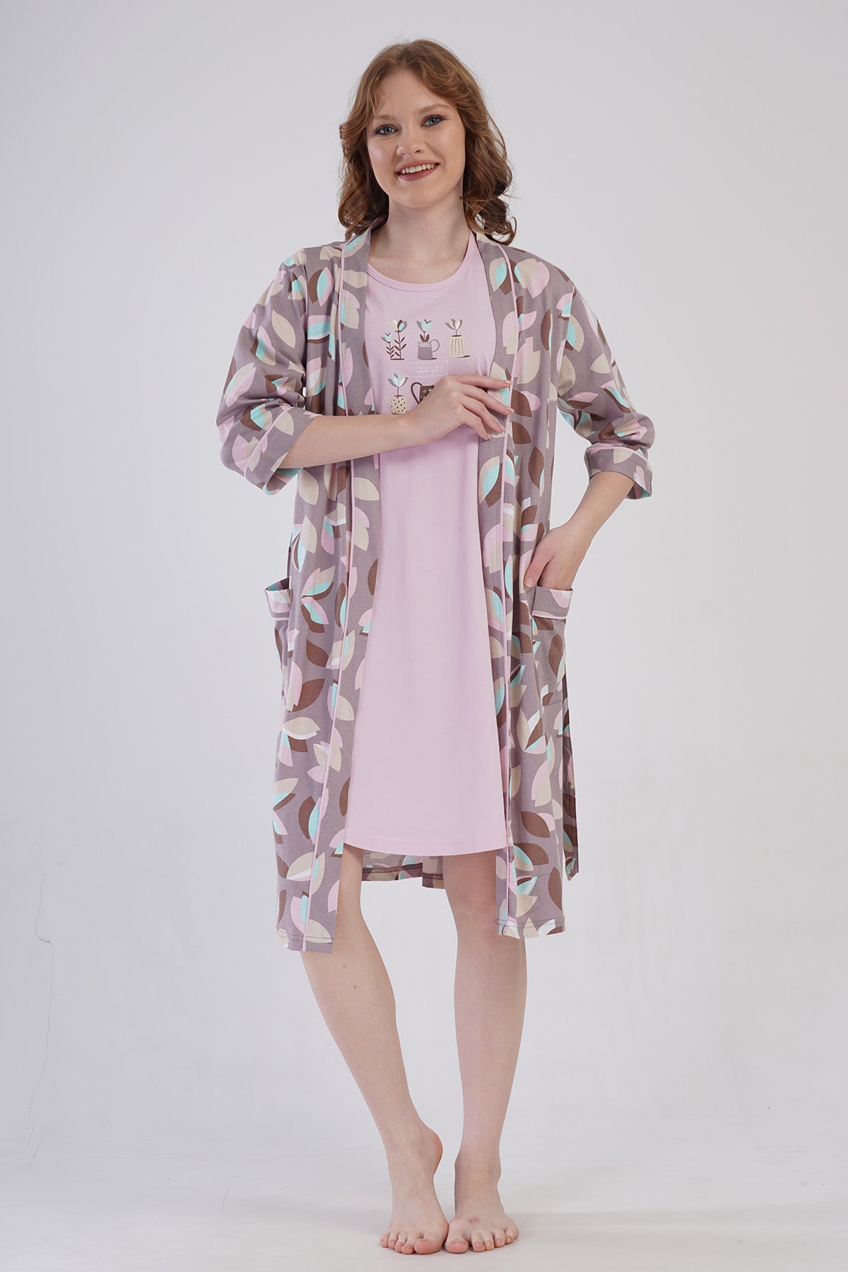 KADIN P.SUPREM KISA KOL TUNIK+ 3/4KOL SABAHLIK TAKIM