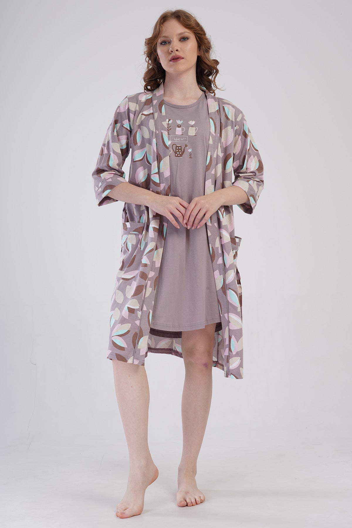 KADIN P.SUPREM KISA KOL TUNIK+ 3/4KOL SABAHLIK TAKIM