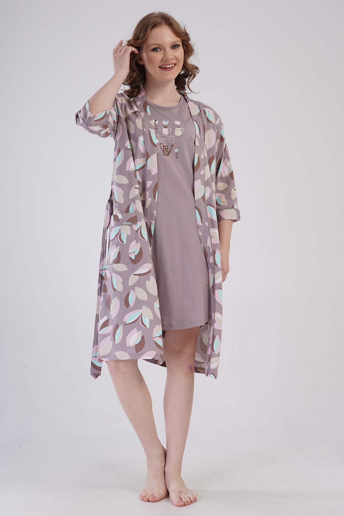 KADIN P.SUPREM KISA KOL TUNIK+ 3/4KOL SABAHLIK TAKIM