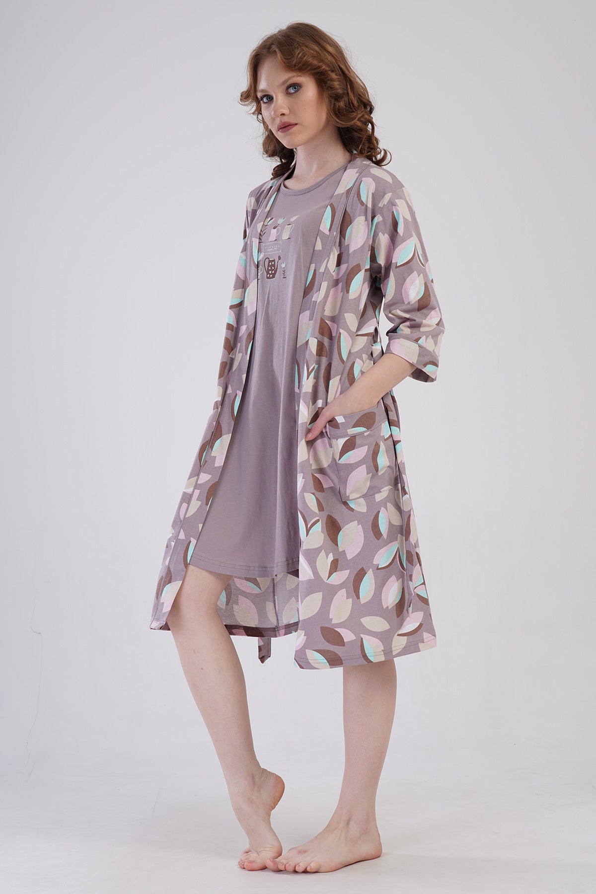 KADIN P.SUPREM KISA KOL TUNIK+ 3/4KOL SABAHLIK TAKIM