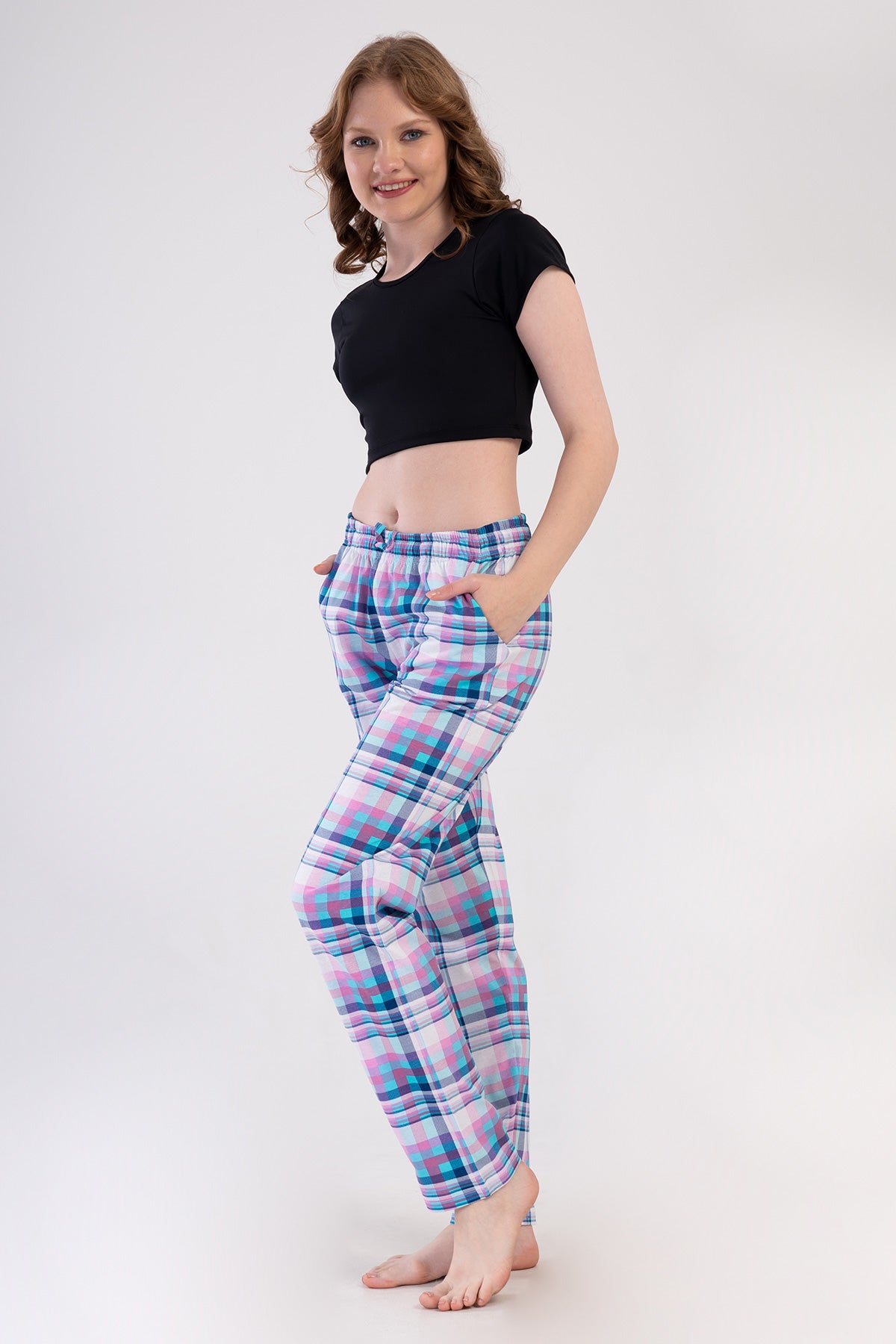 KADIN P.SUPREM CEPLI TEK ALT PIJAMA