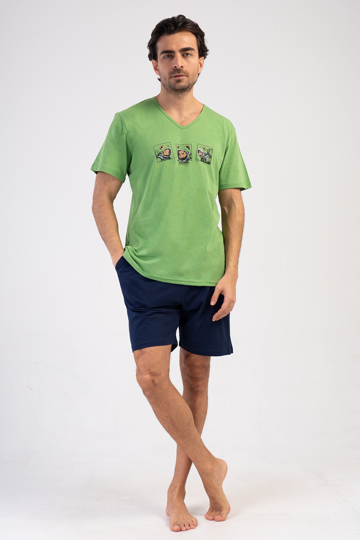 CEPLI ERKEK P.SUPREM V YAKA KISA KOL SORT TAKIM