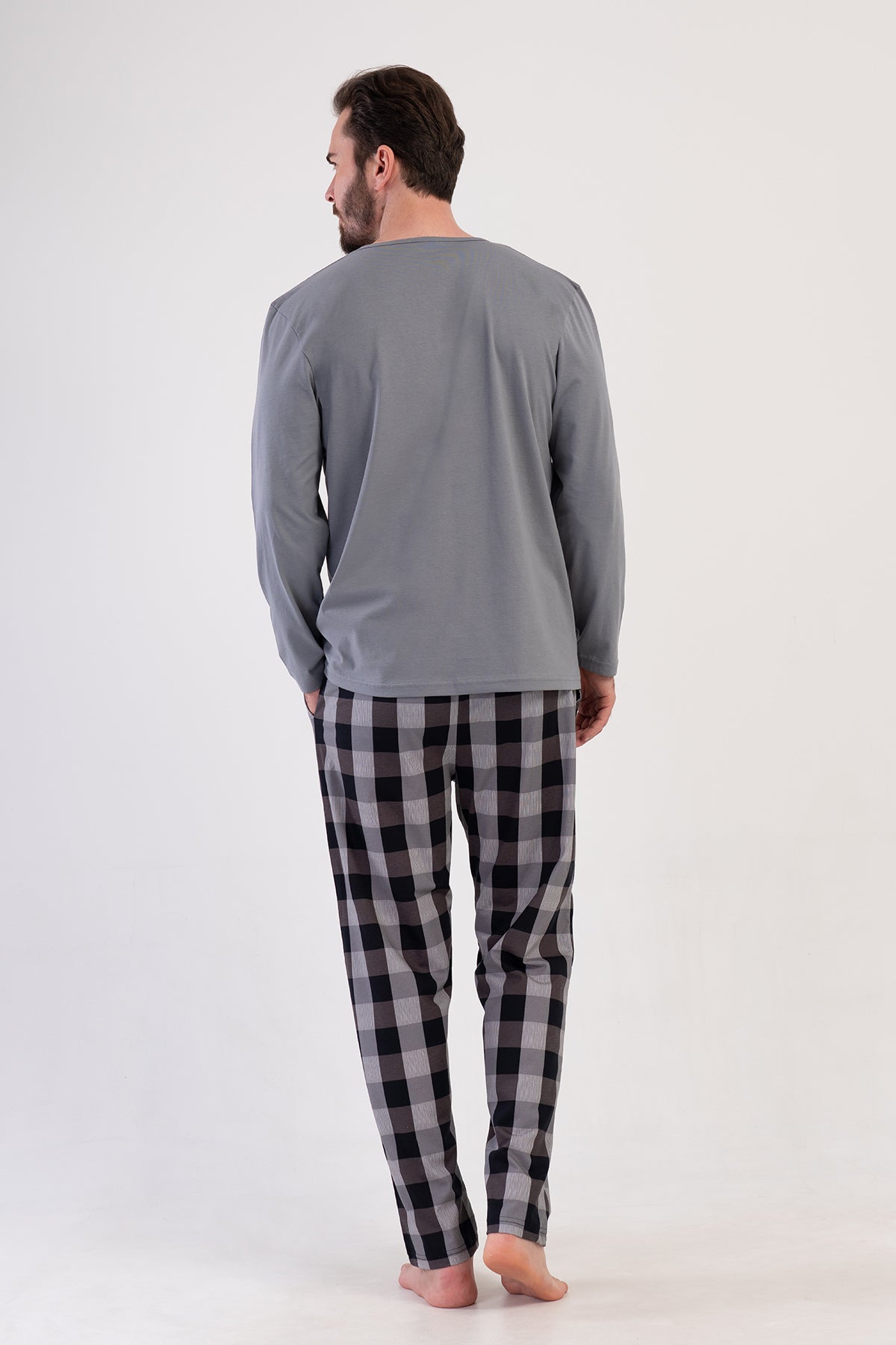 CEPLI ERKEK P.SUPREM XXL TAMAMI DUGMELI UZUN KOL PIJAMA TAKIM