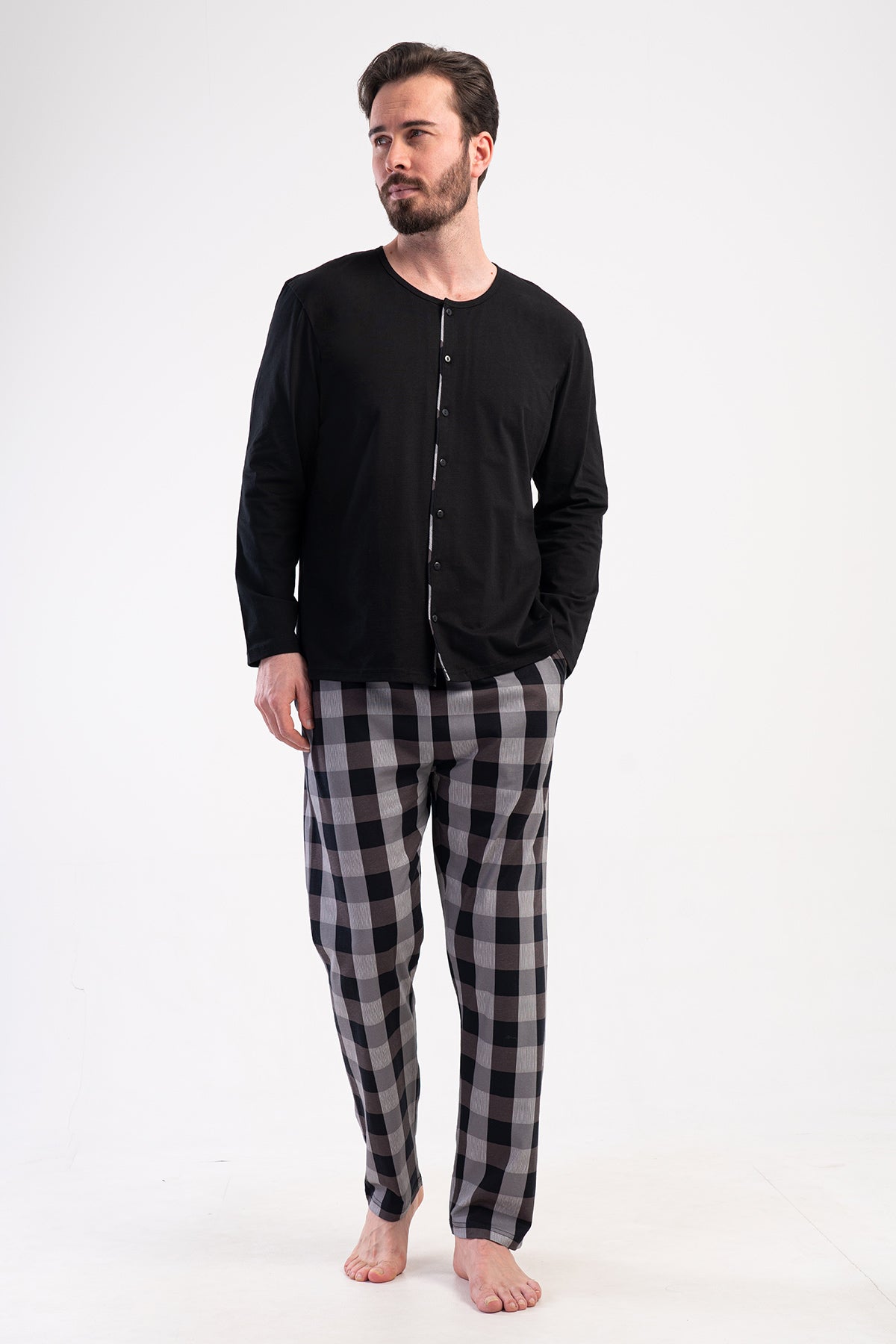 CEPLI ERKEK P.SUPREM XXL TAMAMI DUGMELI UZUN KOL PIJAMA TAKIM