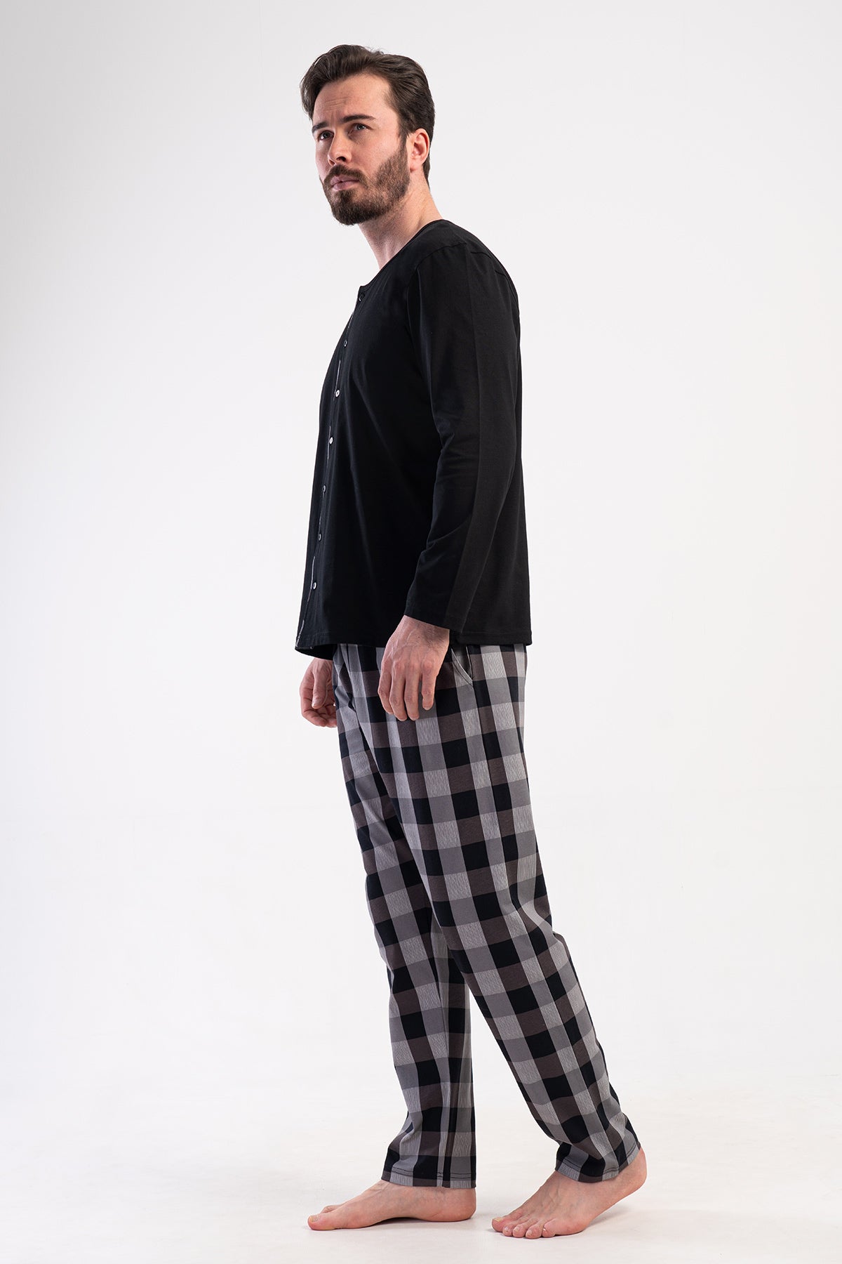 CEPLI ERKEK P.SUPREM XXL TAMAMI DUGMELI UZUN KOL PIJAMA TAKIM