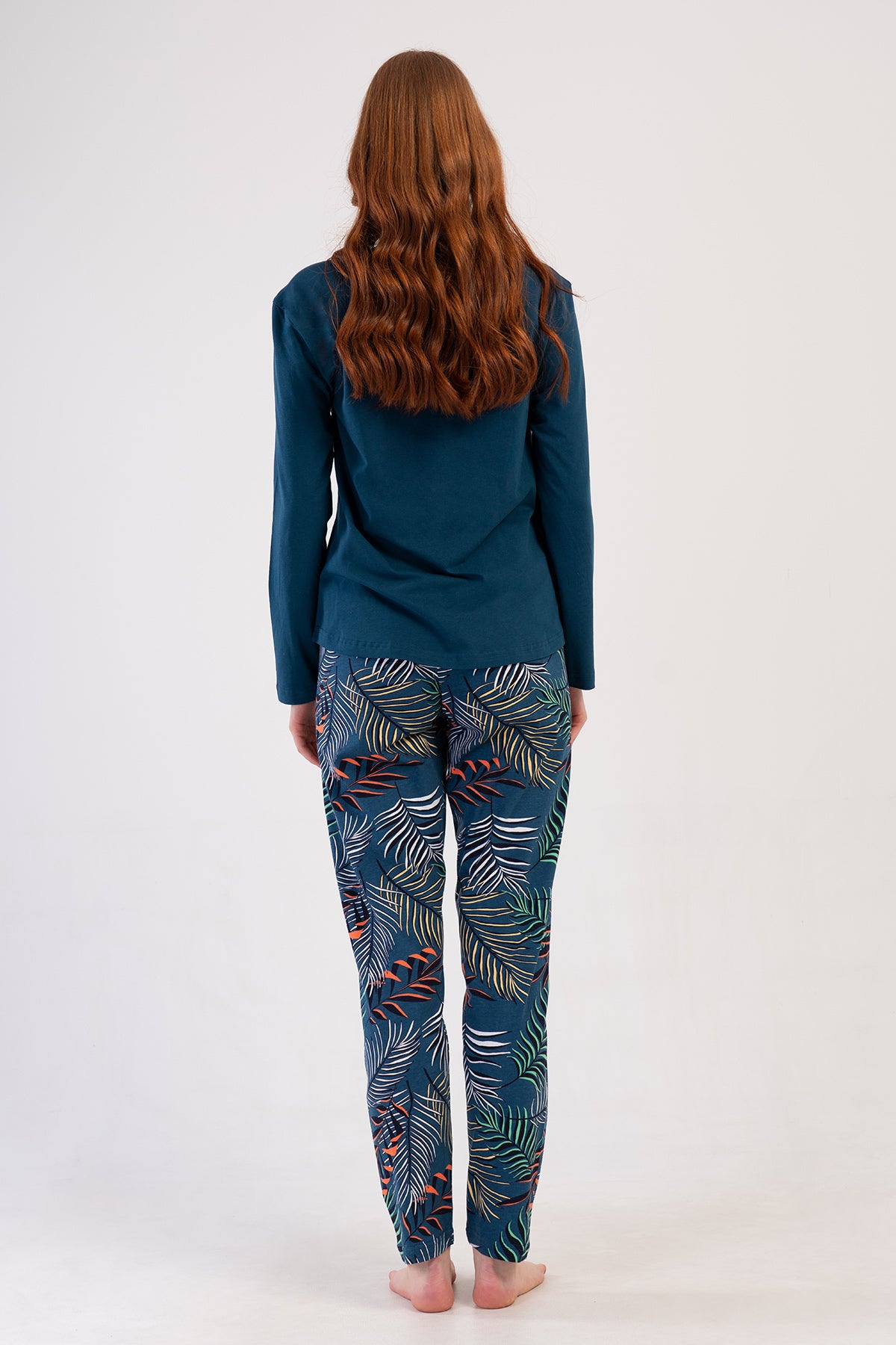 KADIN P.SUPREM O YAKA UZUN KOL ETEGI OVAL PIJAMA TAKIM