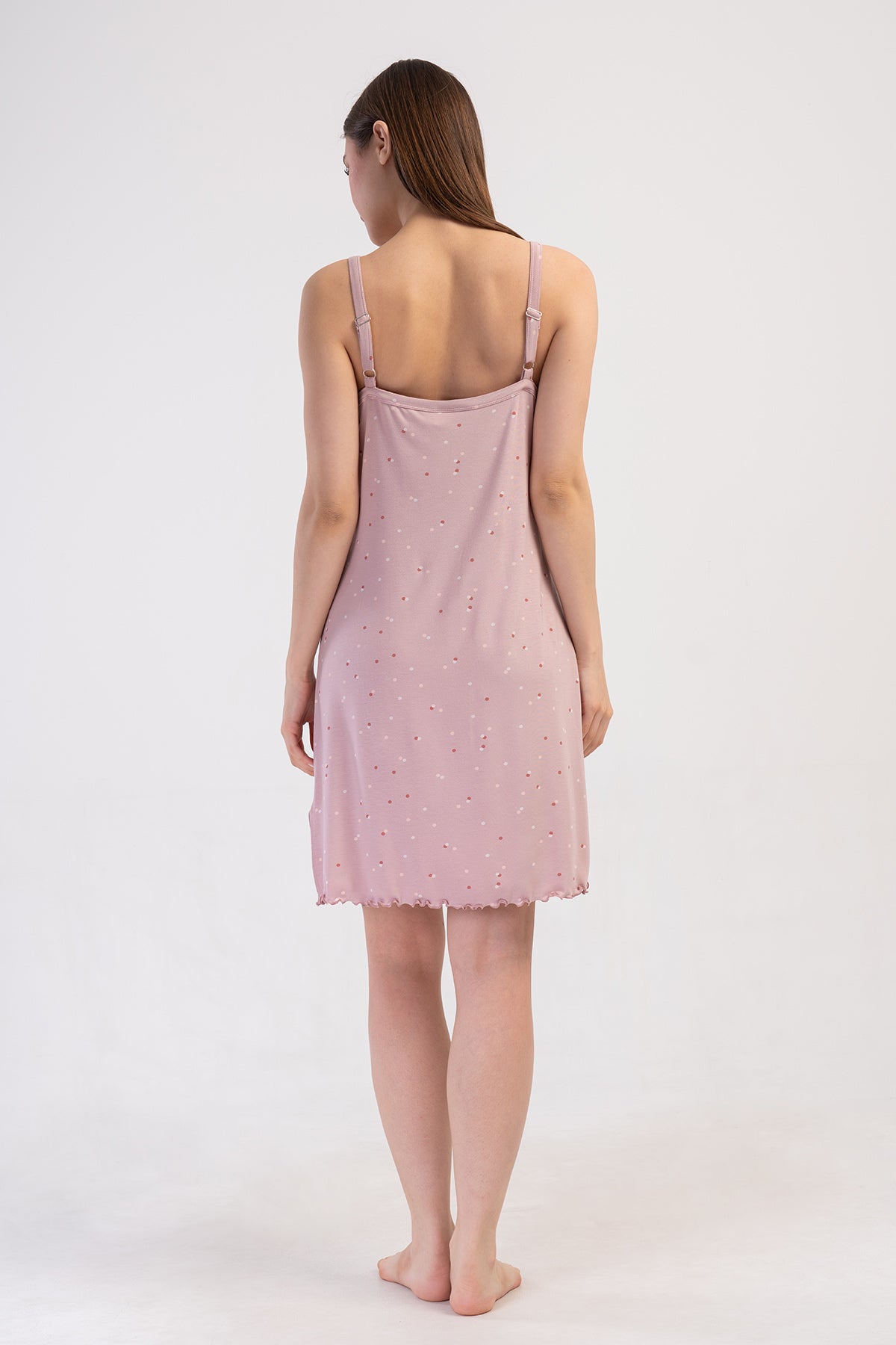 KADIN LYC VISCON XXL V YAKA DANTELLI IP ASKILI BIBILALI TUNIK