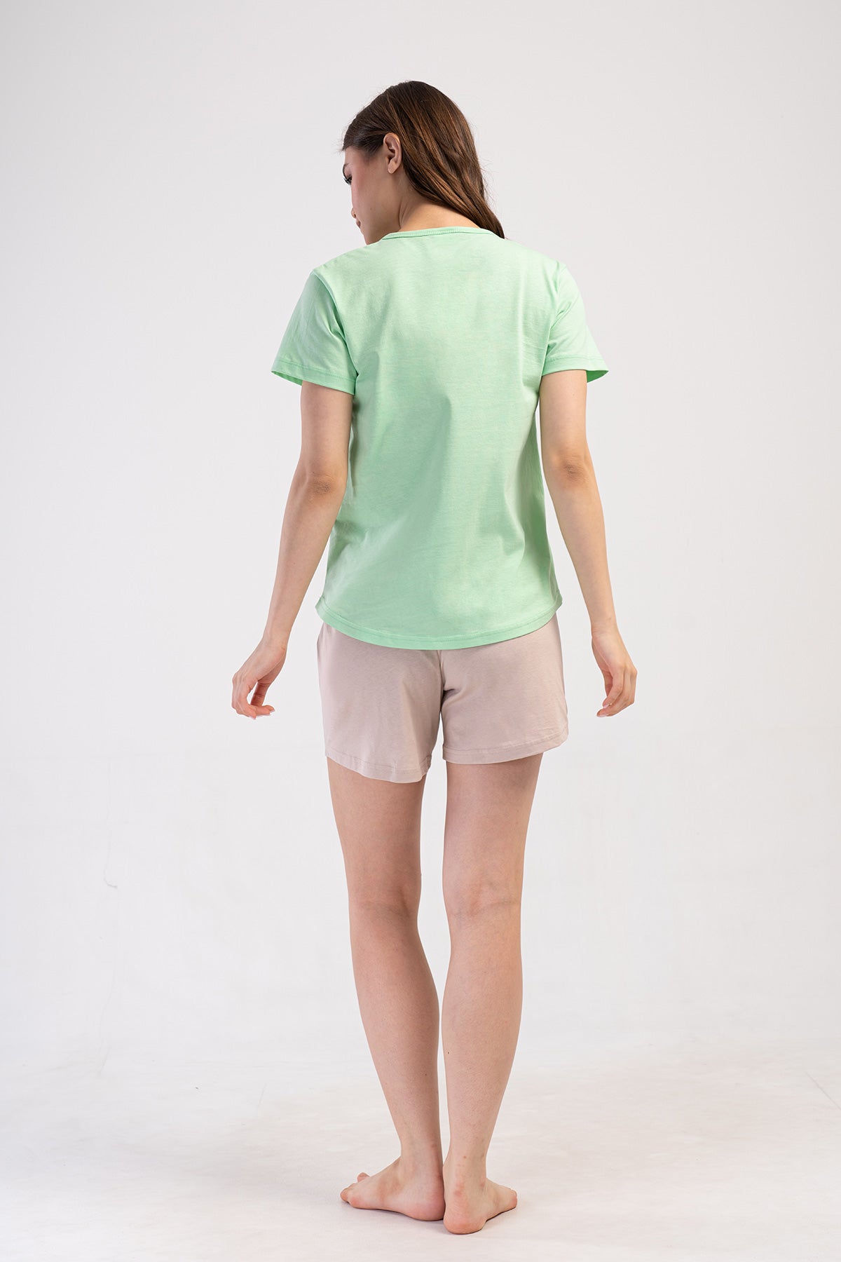 KADIN P.SUPREM O YAKA KISA KOL ETEGI OVAL SORT TAKIM