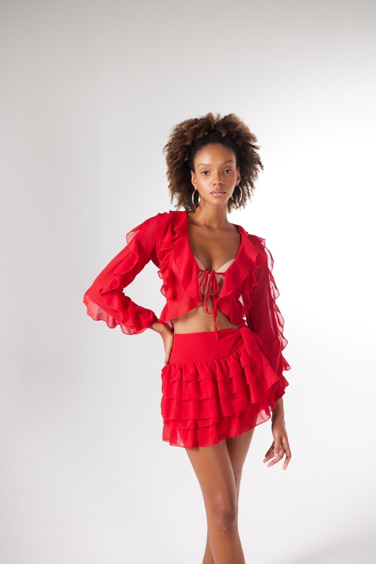 Elsa Etek Kırmızı