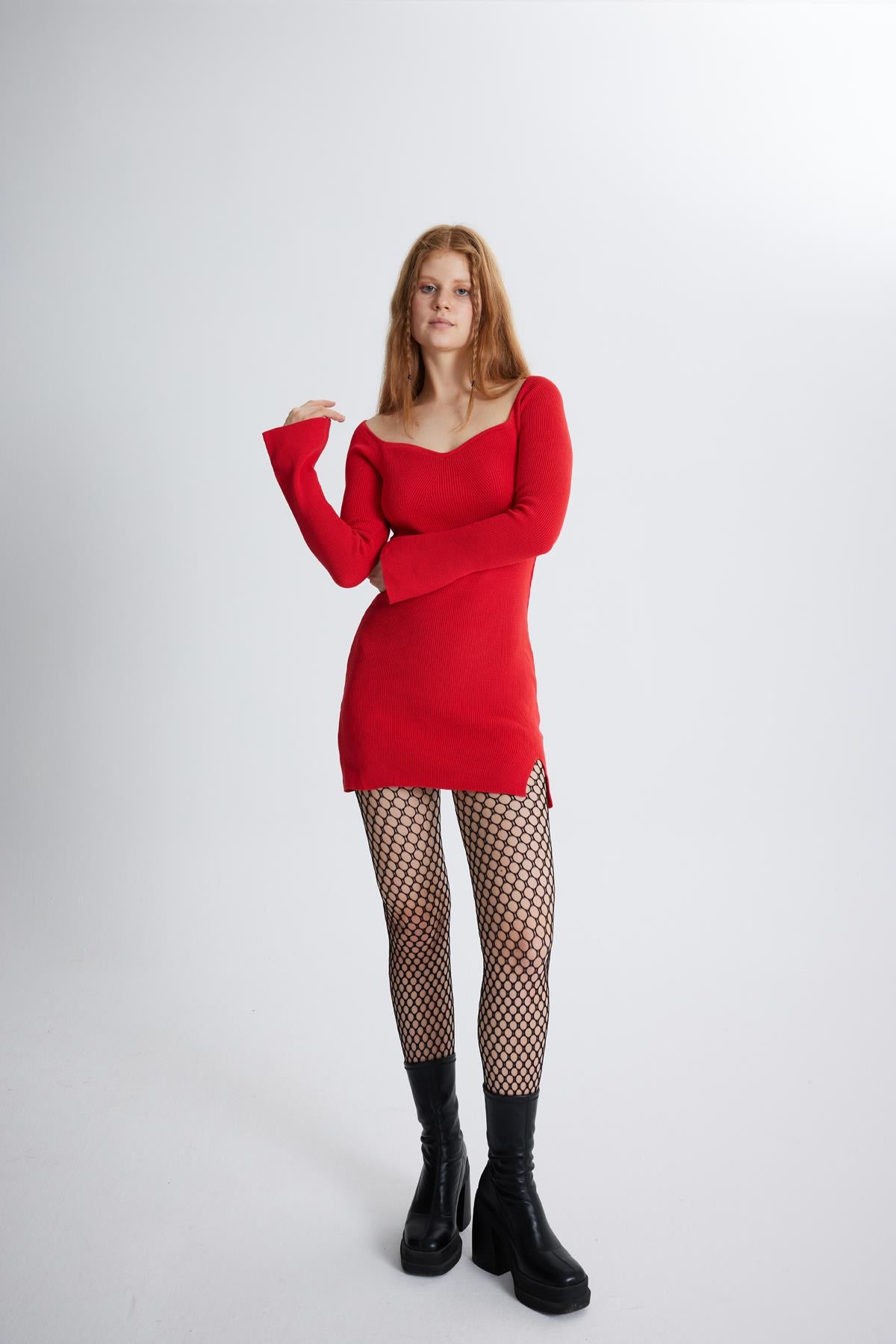 Rolla Elbise Kırmızı Kırmızı STD