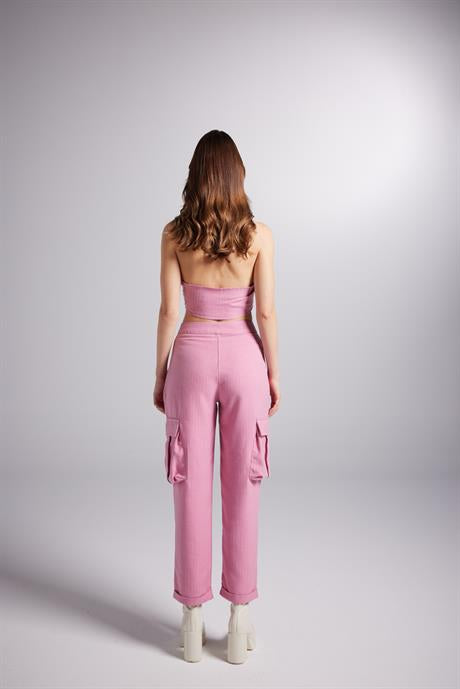 Kira Pantolon Pembe
