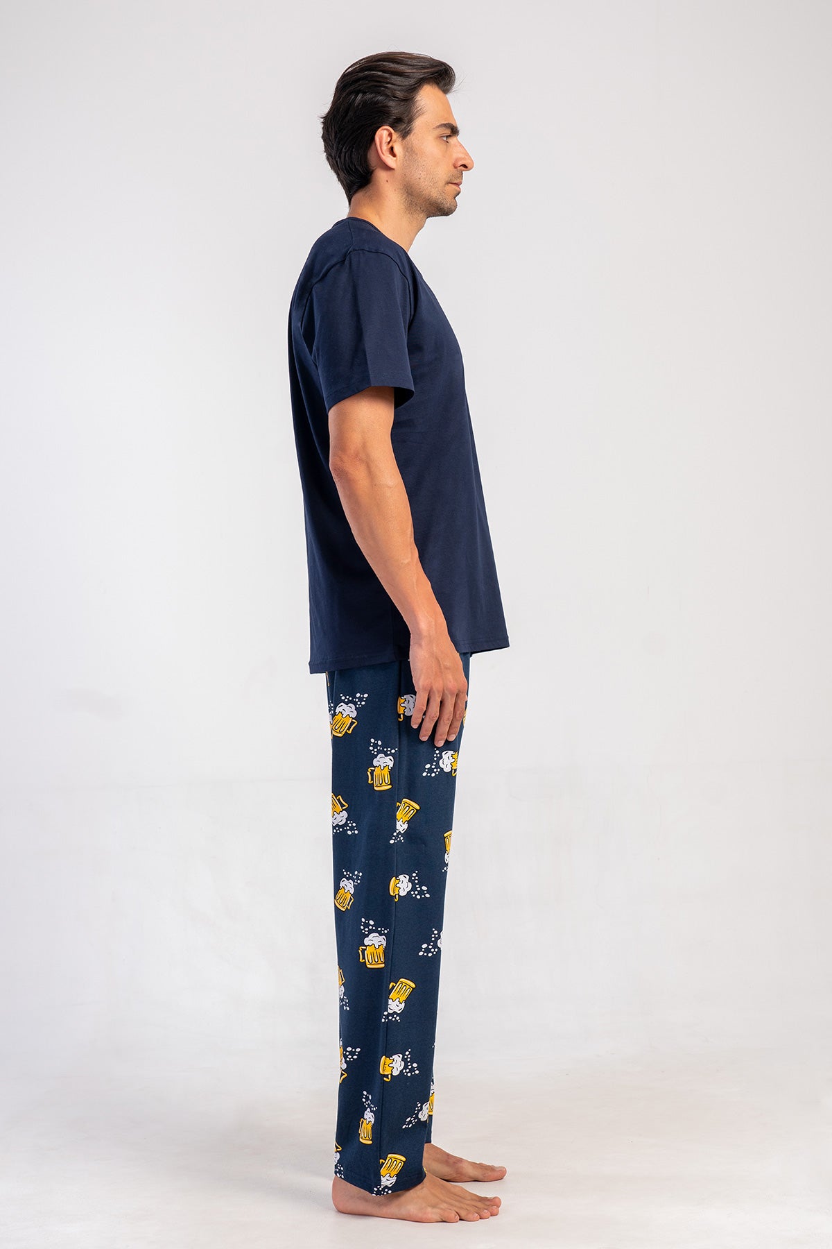 CEPLI ERKEK P.SUPREM O YAKA KISA KOL PIJAMA TAKIM