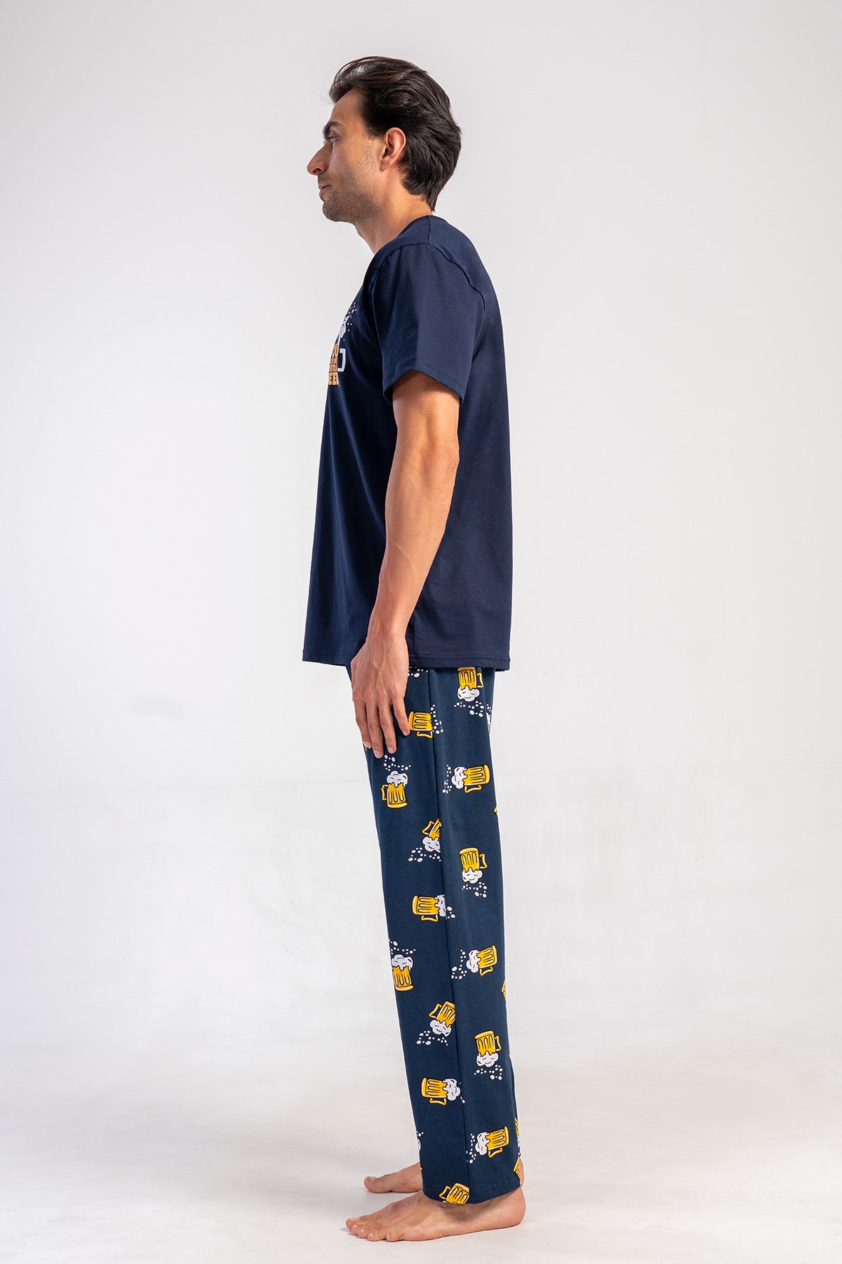 CEPLI ERKEK P.SUPREM O YAKA KISA KOL PIJAMA TAKIM