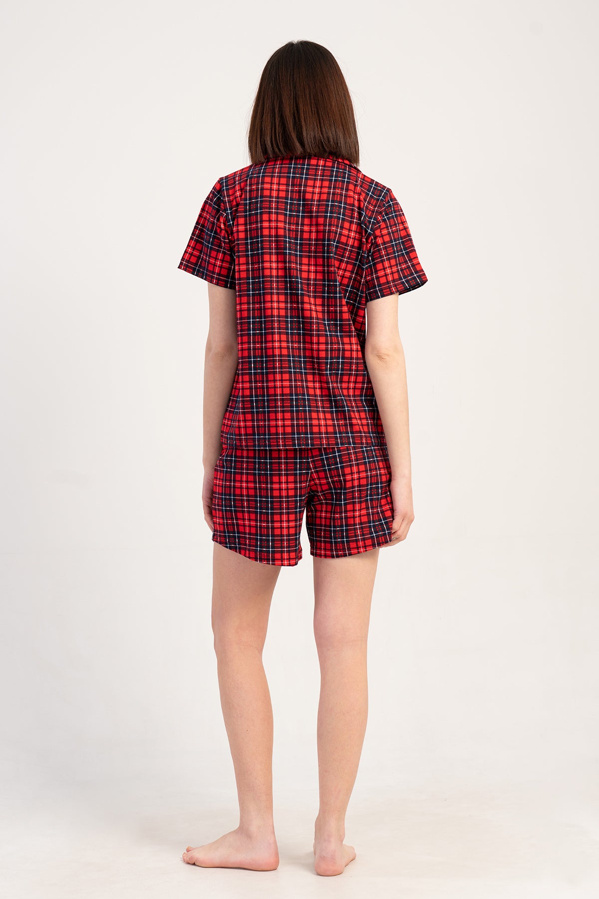 KADIN P.SUPREM GOMLEK YAKA TAMAMI DUGMELI KISA KOL CEPLI SORT TAKIM