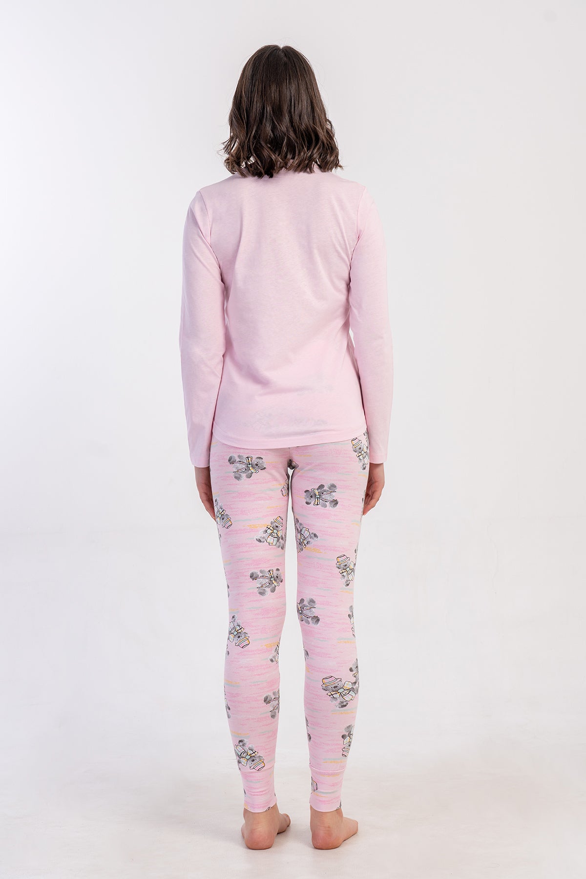 KADIN LYC SUPREM O YAKA UZUN KOL ETEGI OVAL MANSETLI TAYT PIJAMA TAKIM