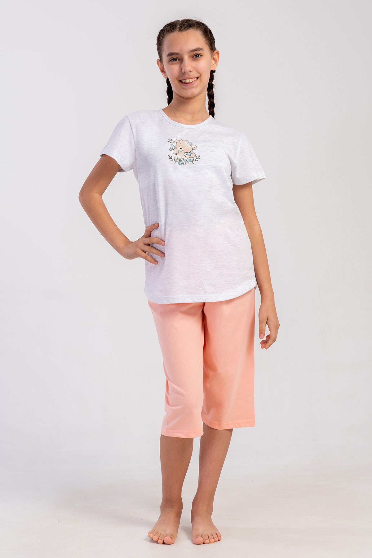 KIZ COCUK P.SUPREM O YAKA KISA KOL ETEGI OVAL KAPRI TAKIM(1-2/7-8)