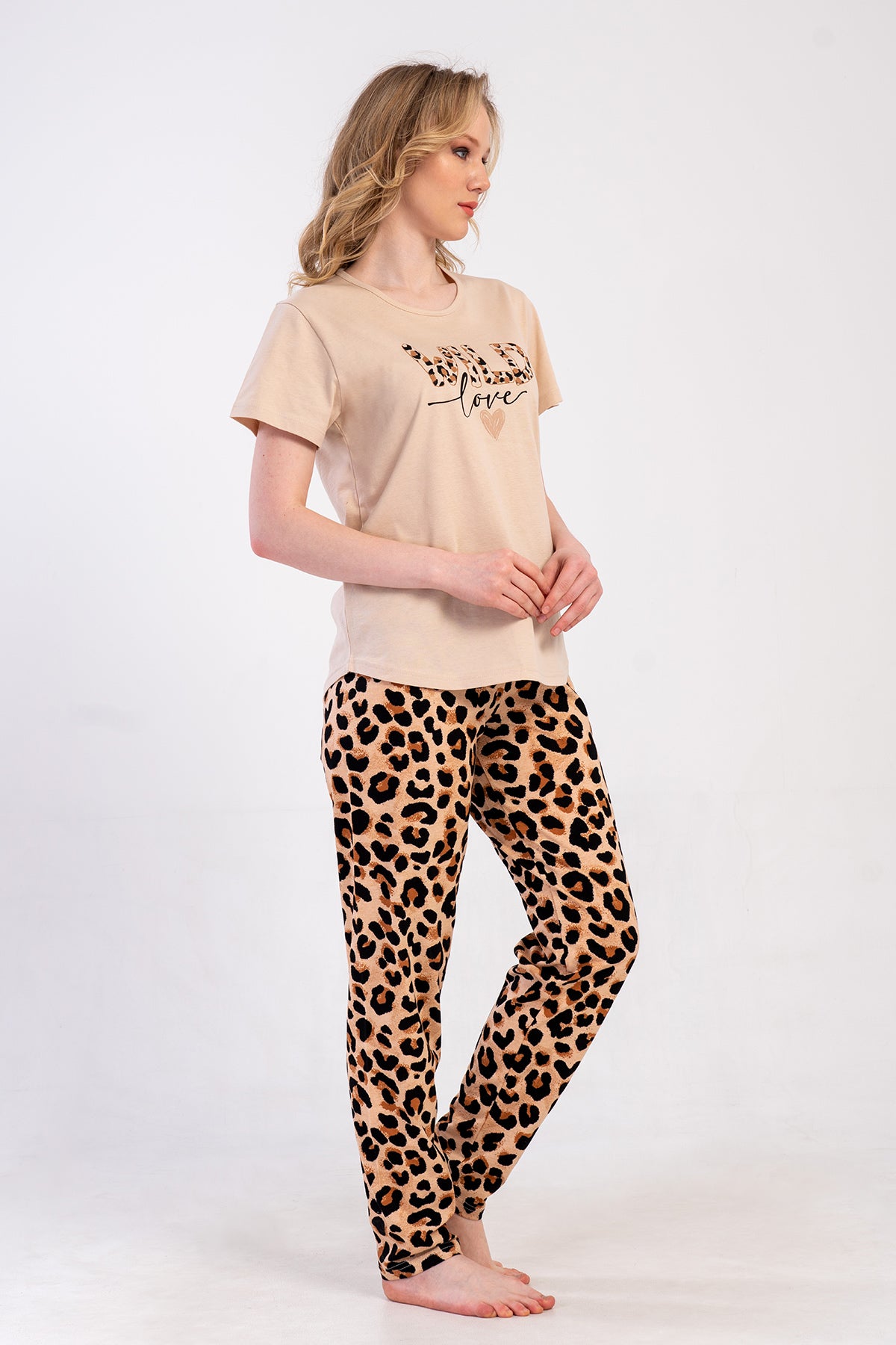 KADIN P.SUPREM BATTAL XXL O YAKA KISA KOL ETEGI OVAL PIJAMA TAKIM