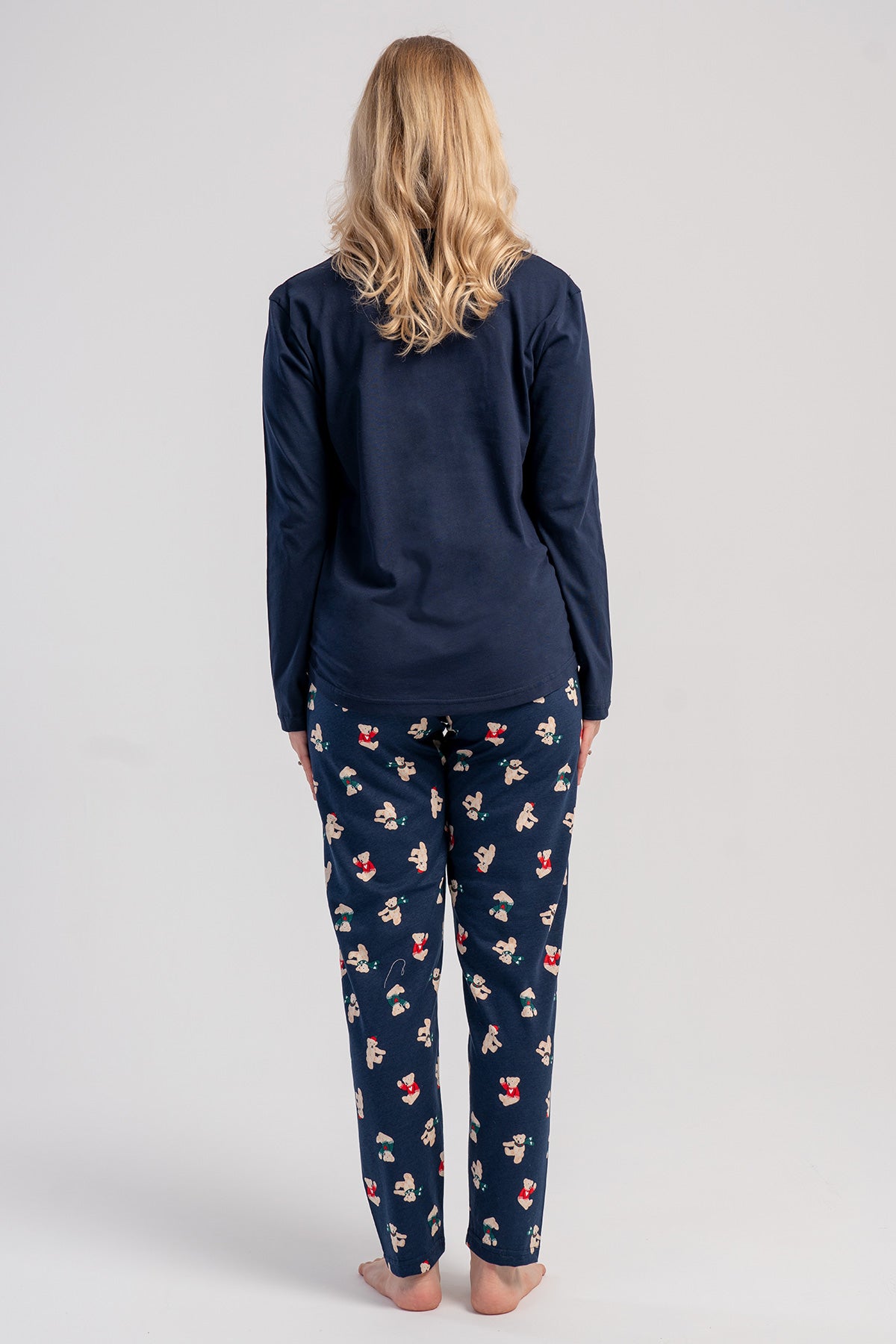 KADIN P.SUPREM O YAKA UZUN KOL ETEGI OVAL PIJAMA TAKIM