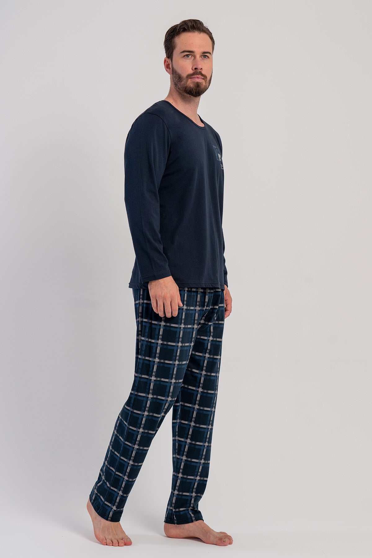 CEPLI ERKEK P.SUPREM XXL O YAKA UZUN KOL PIJAMA TAKIM