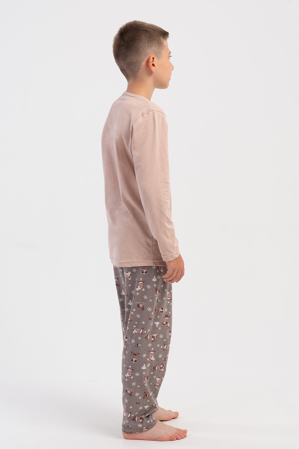 ERKEK COCUK P.SUPREM O YAKA UZUN KOL PIJAMA TAKIM(5-6/13-14)