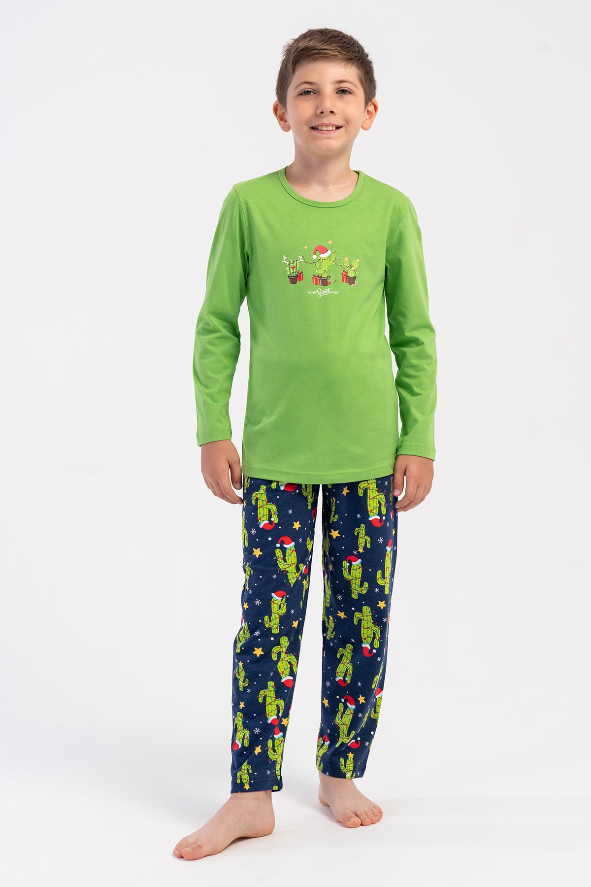 ERKEK COCUK P.SUPREM O YAKA UZUN KOL PIJAMA TAKIM(5-6/13-14)