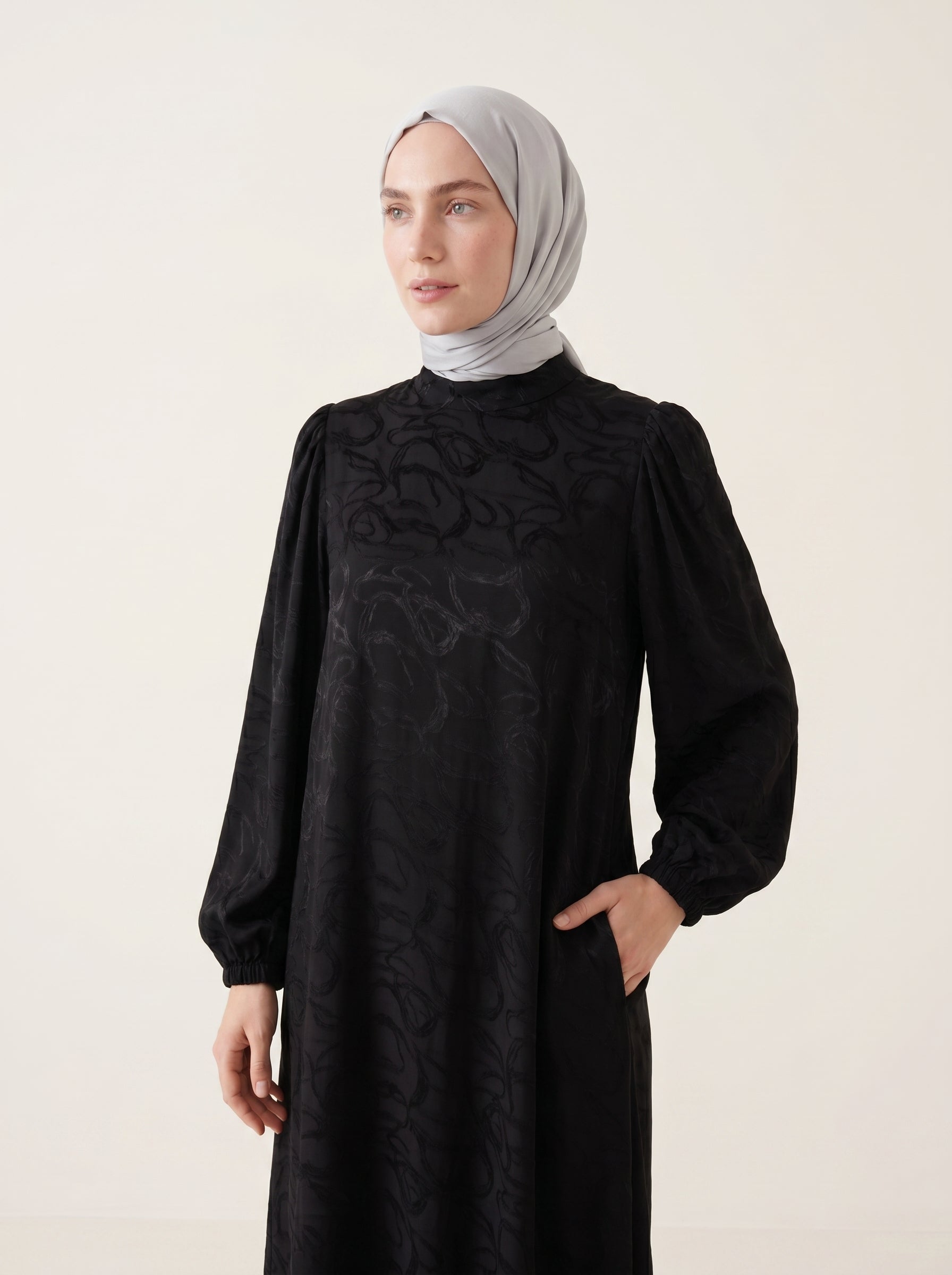 5220 Desenli Elbise