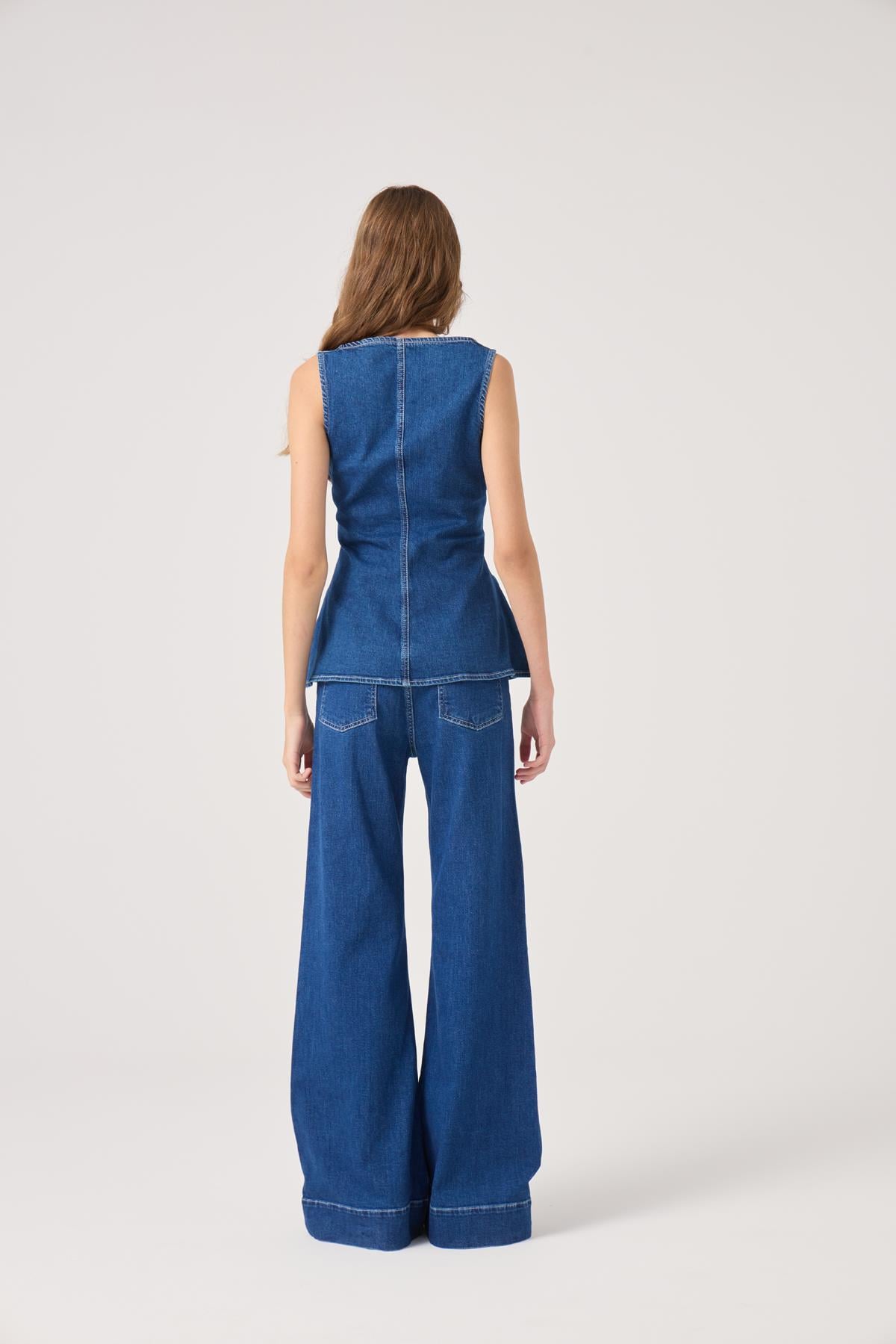 Belden Oturmalı Tiara Jean Büstiyer Mavi
