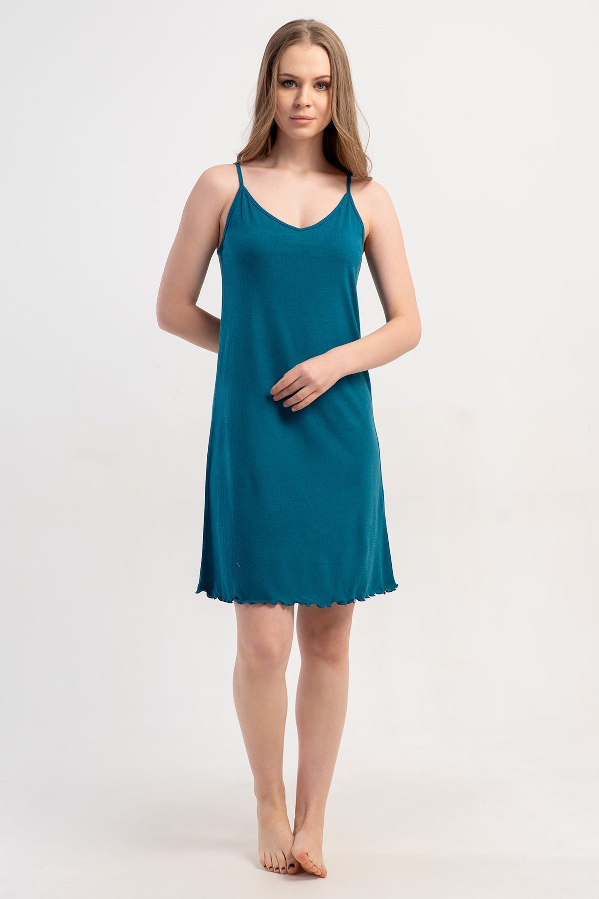 KADIN LYC VISCON V YAKA BIBILALI IP ASKILI TUNIK