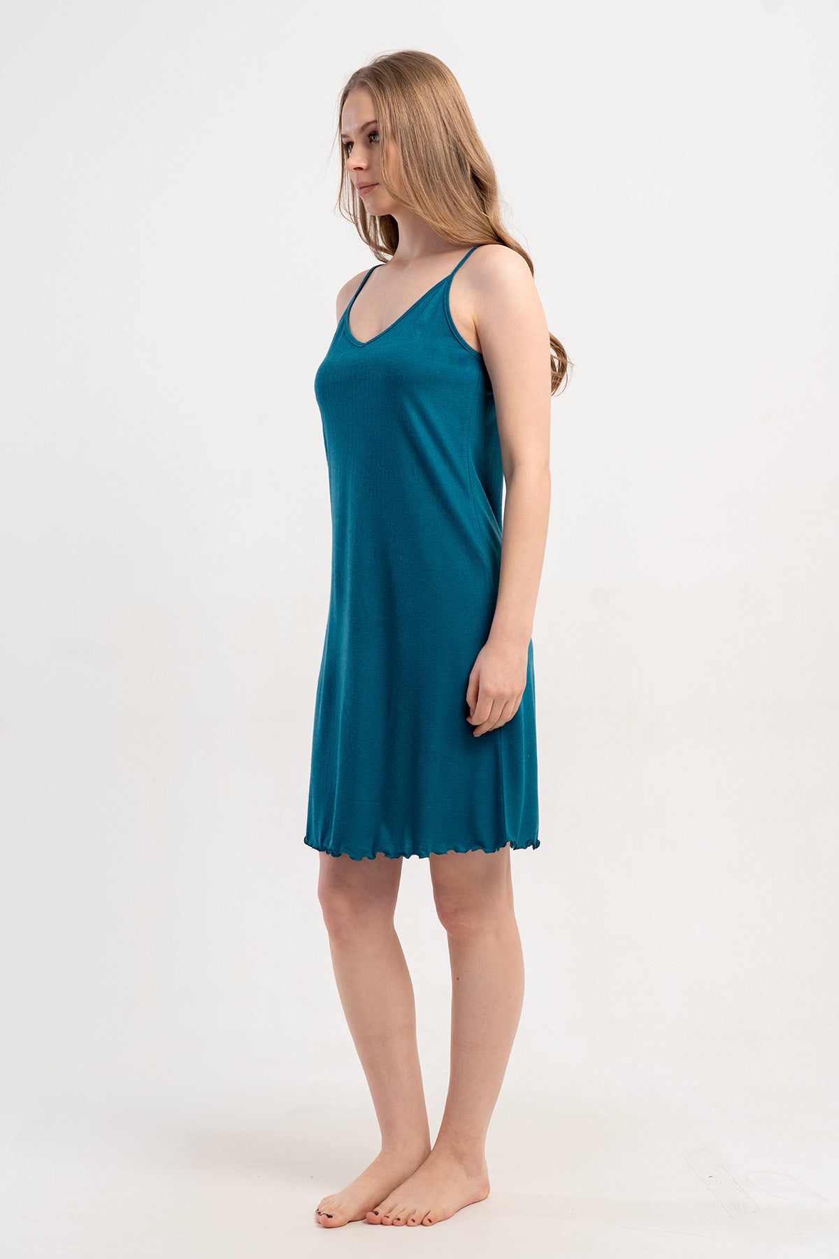 KADIN LYC VISCON V YAKA BIBILALI IP ASKILI TUNIK