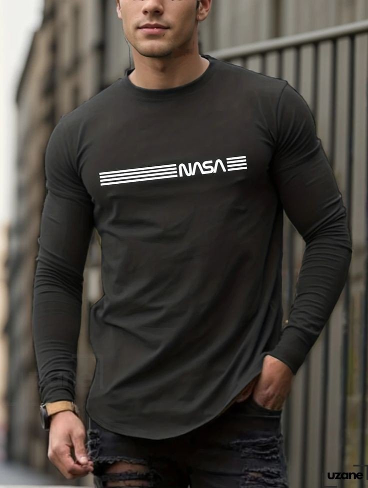Men's Long Sleeve Crew Neck Viscose Sweatshirt