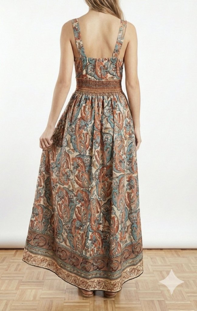 Women's Sleeveless Deep Chest Detail Asymmetric Supreme Dress