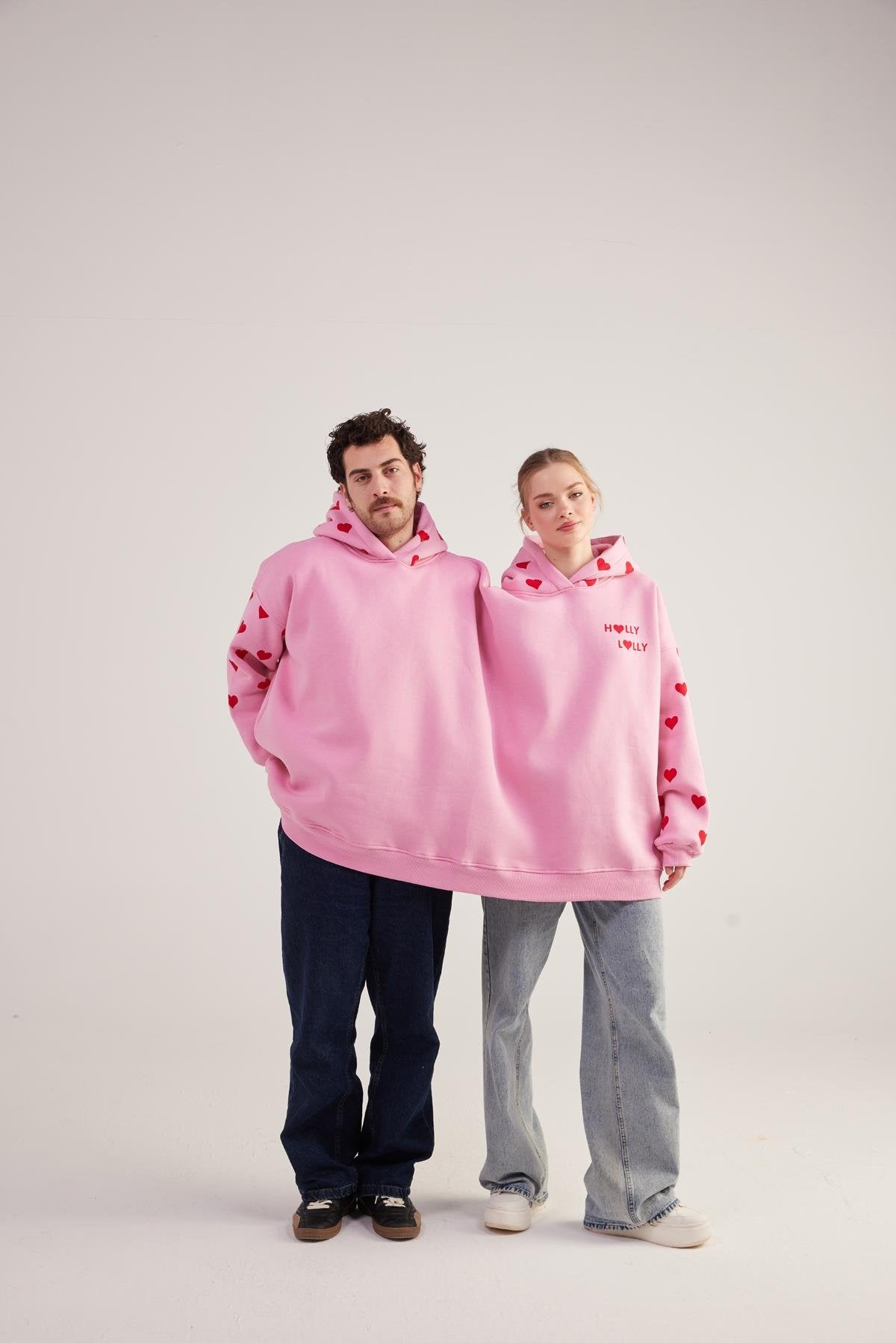 LoveBombing Sweatshirt Pembe