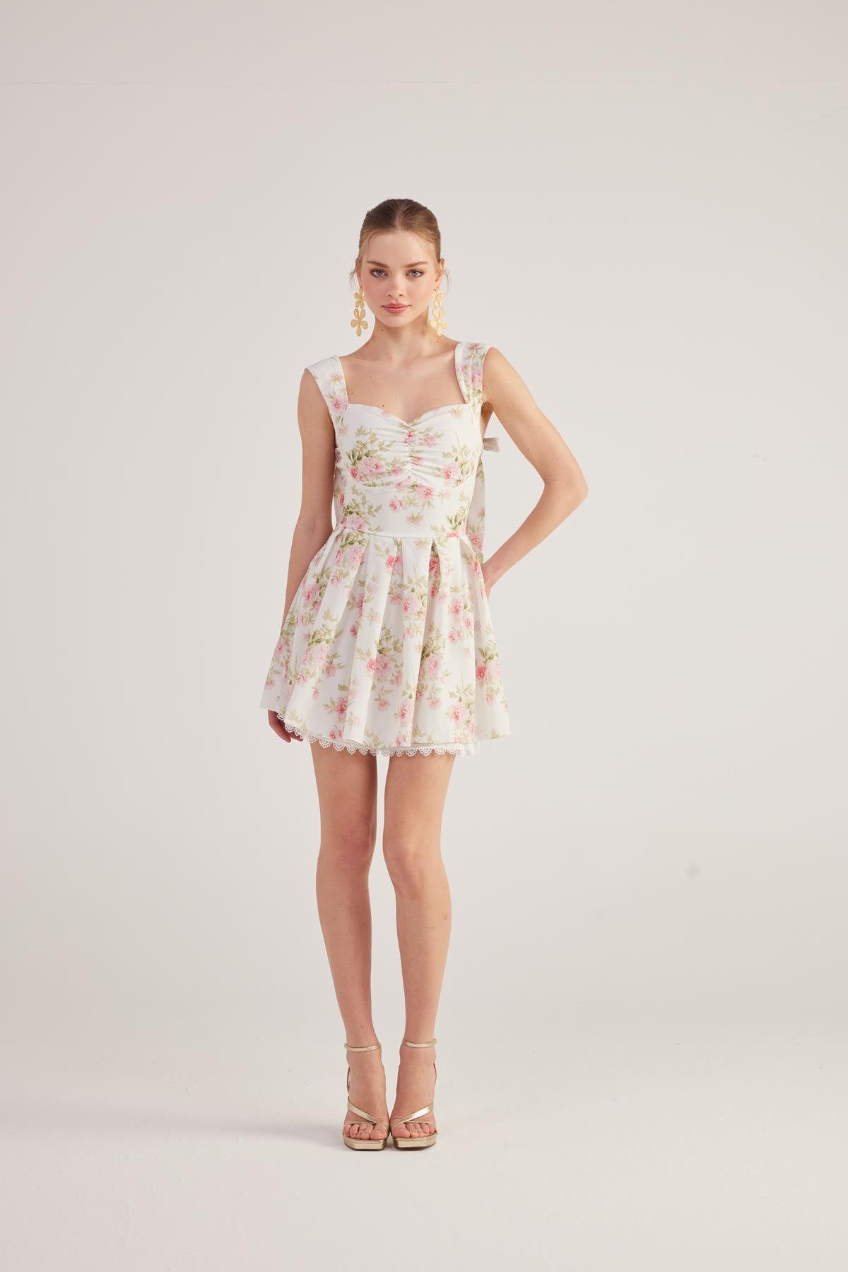 Romance Elbise Pembe Pembe L