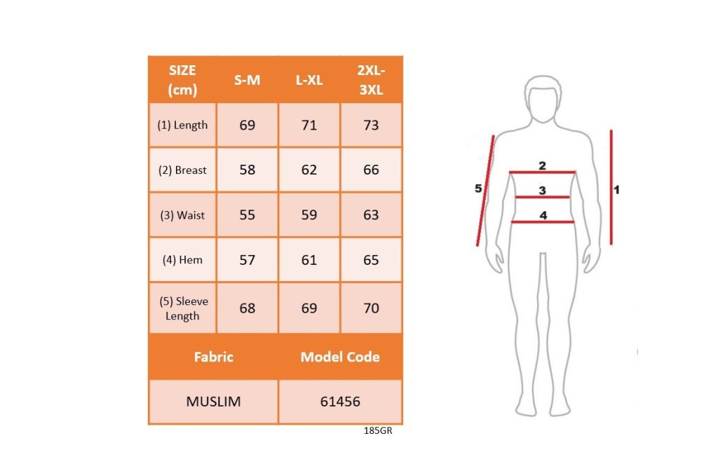 Men's Long Sleeve Mandarin Collar Buttoned Men's Muslim Shirt