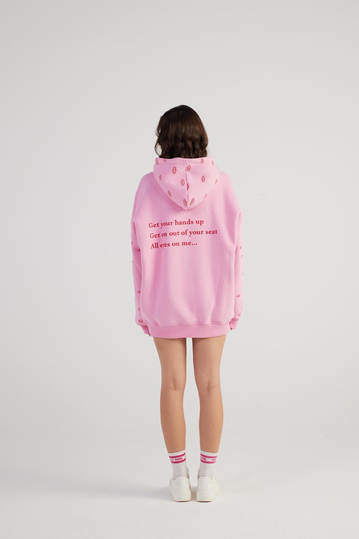 Eye Sweatshirt Pembe
