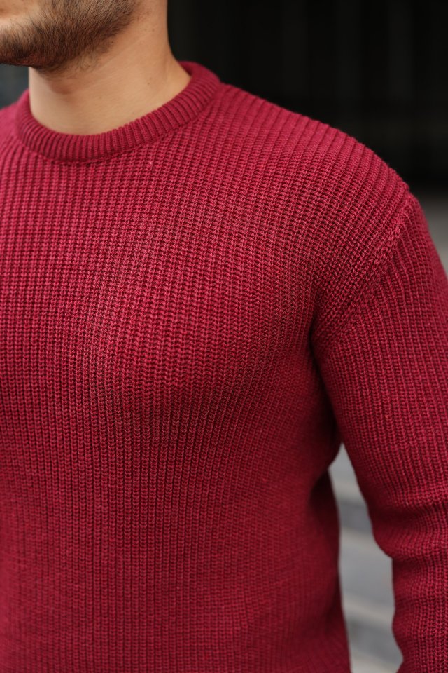 Men's Crew Neck Knitted Sweater
