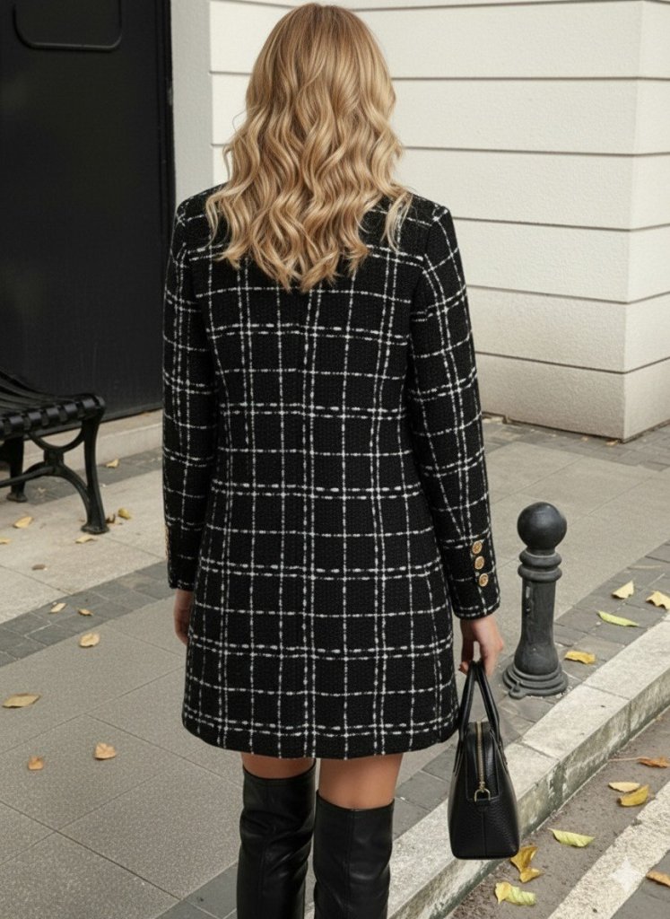 Women's Long Sleeve Collared Front Buttoned Woven Jacket
