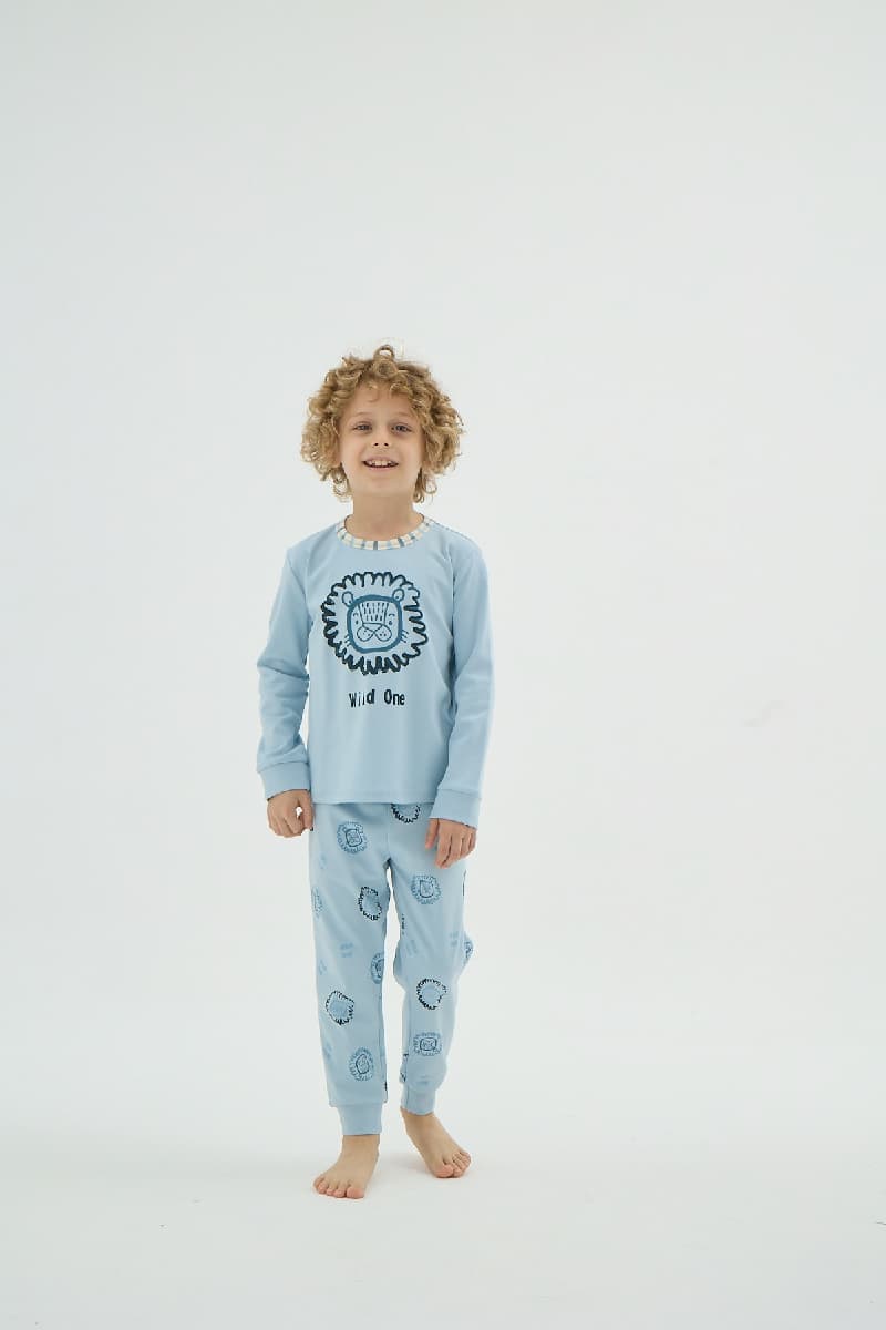 8916 ERKEK Ç. BASKILI PİJAMA TAKIM